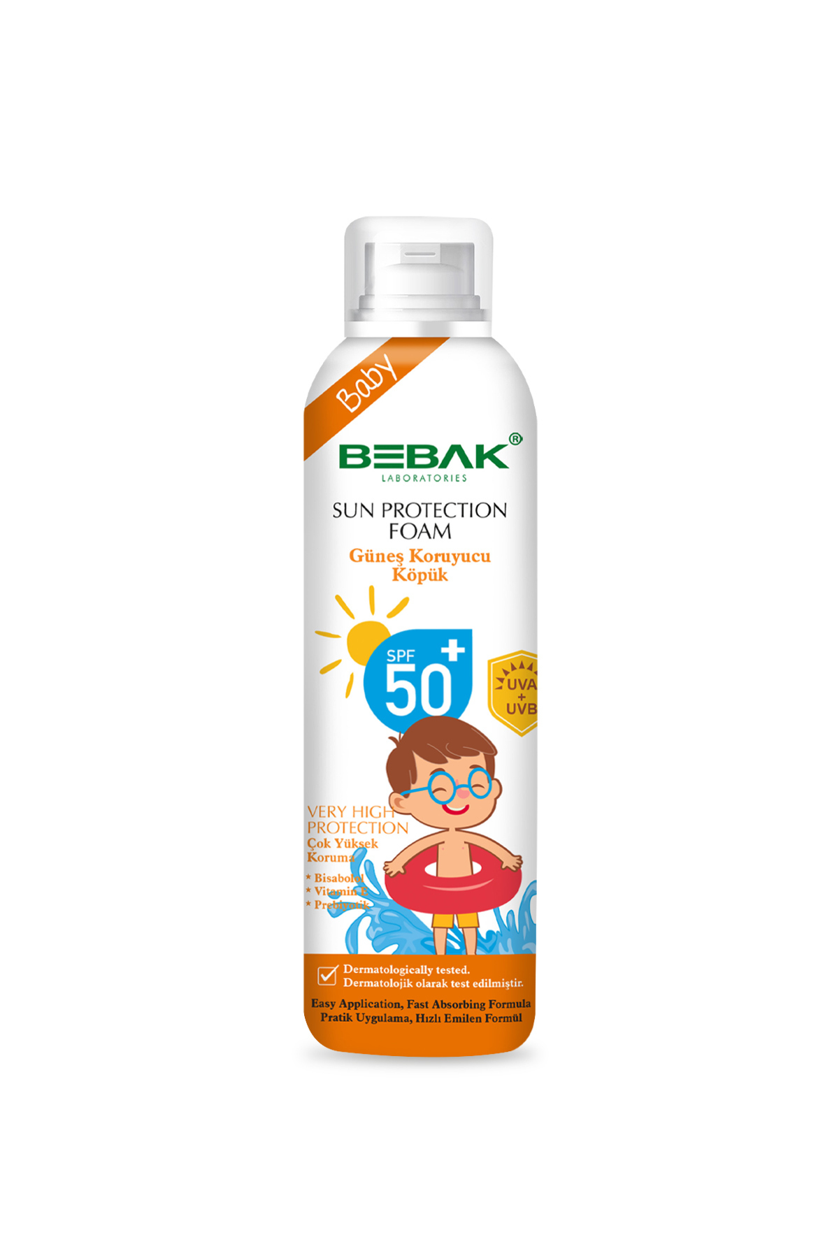 Bebak Bebek Güneş Köpüğü 50+ Spf Yüksek Koruma 150 ml fotoğrafı 2 (önizleme)