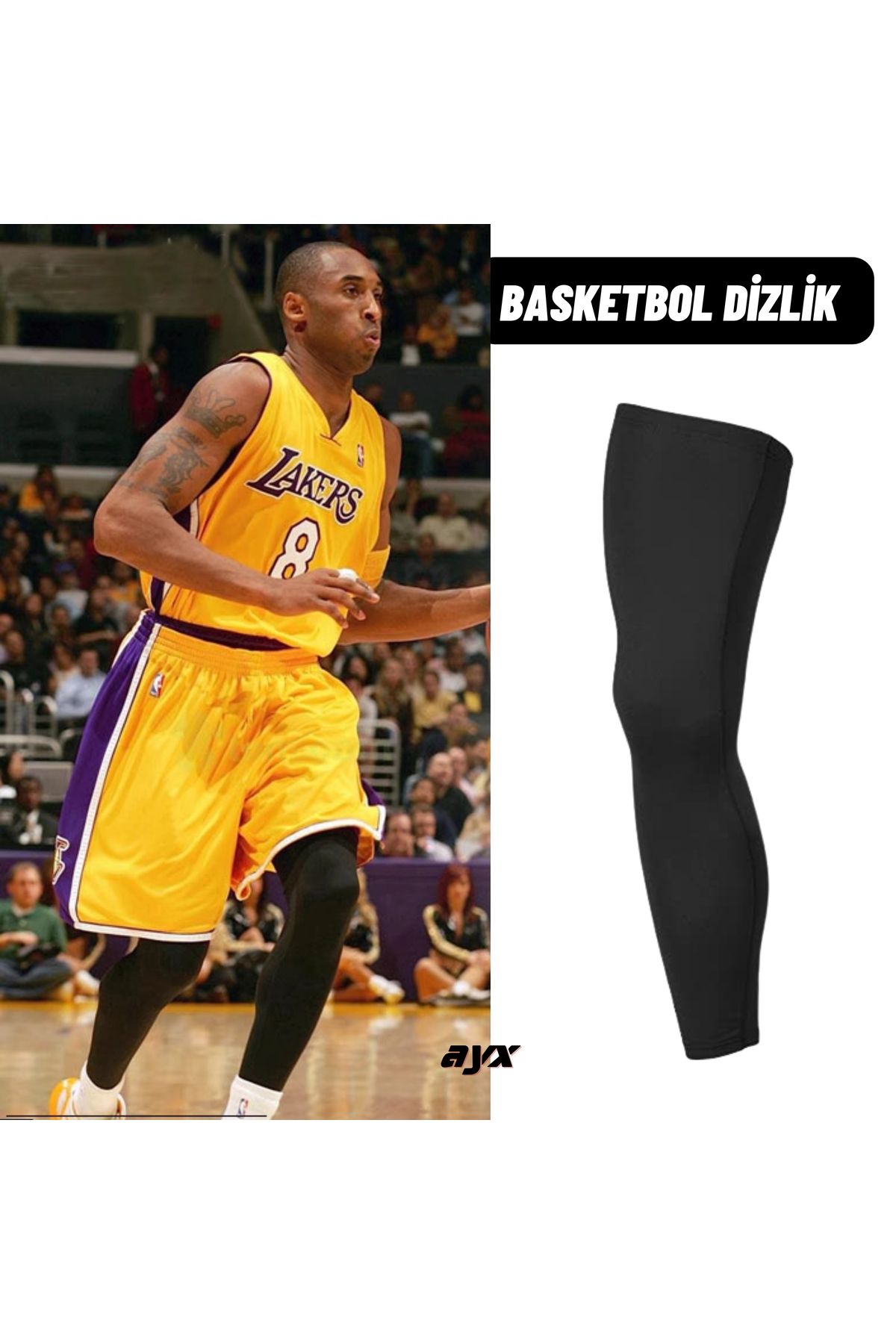 ayx Korumasız Basketbol Dizliği Unisex Spor Dizlik Nefes Alabilir Esnek Diz Koruyucu Knee Sleeve Tekli