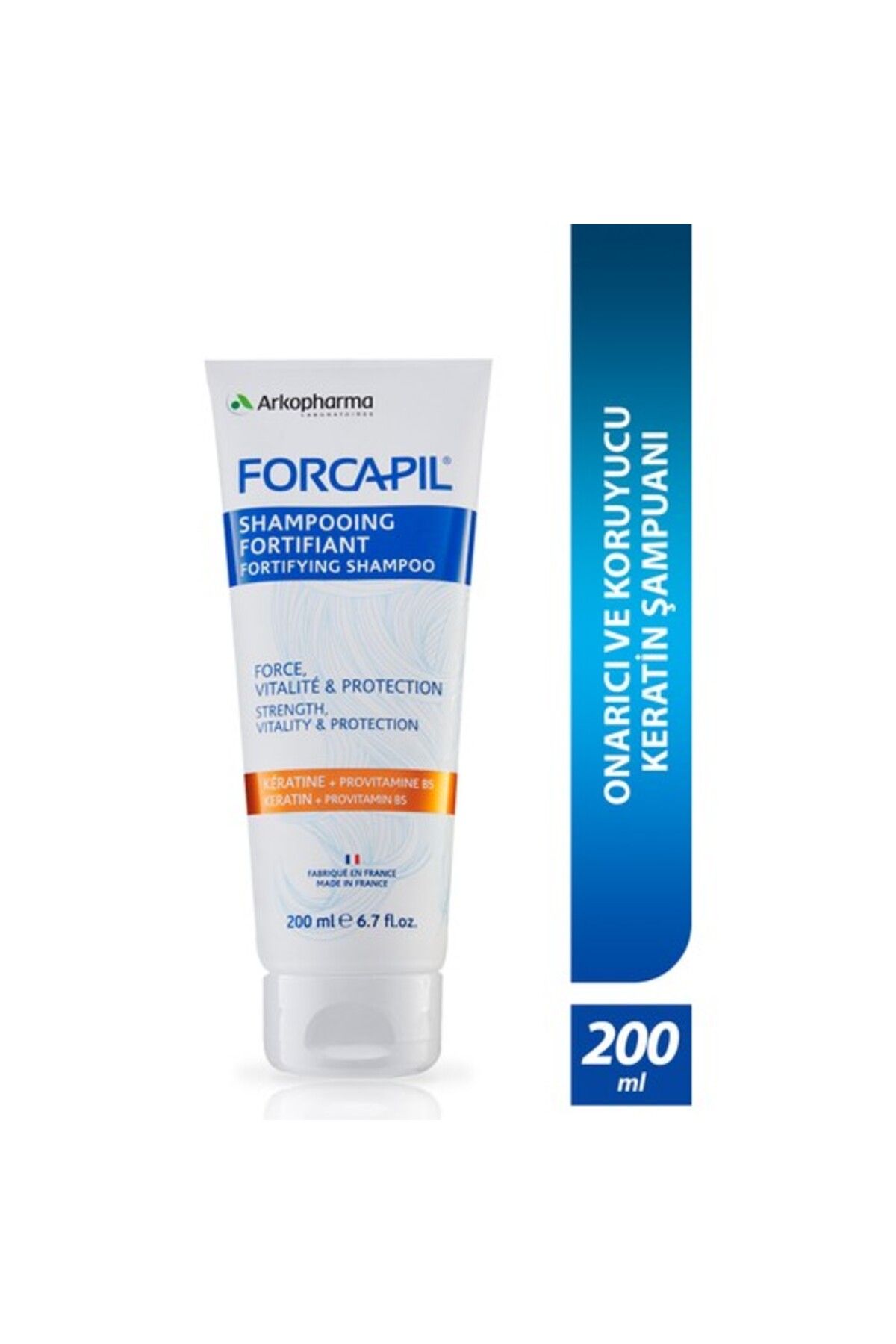 محصولات بهداشتی پرنده شامپو تقویت کننده FORCAPIL 200 میل Arkopharma
