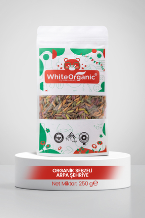 White Organic Organik Sebzeli Arpa Şehriye 250 gr 7ay Tuzsuz Sütsüz Yumurtasız