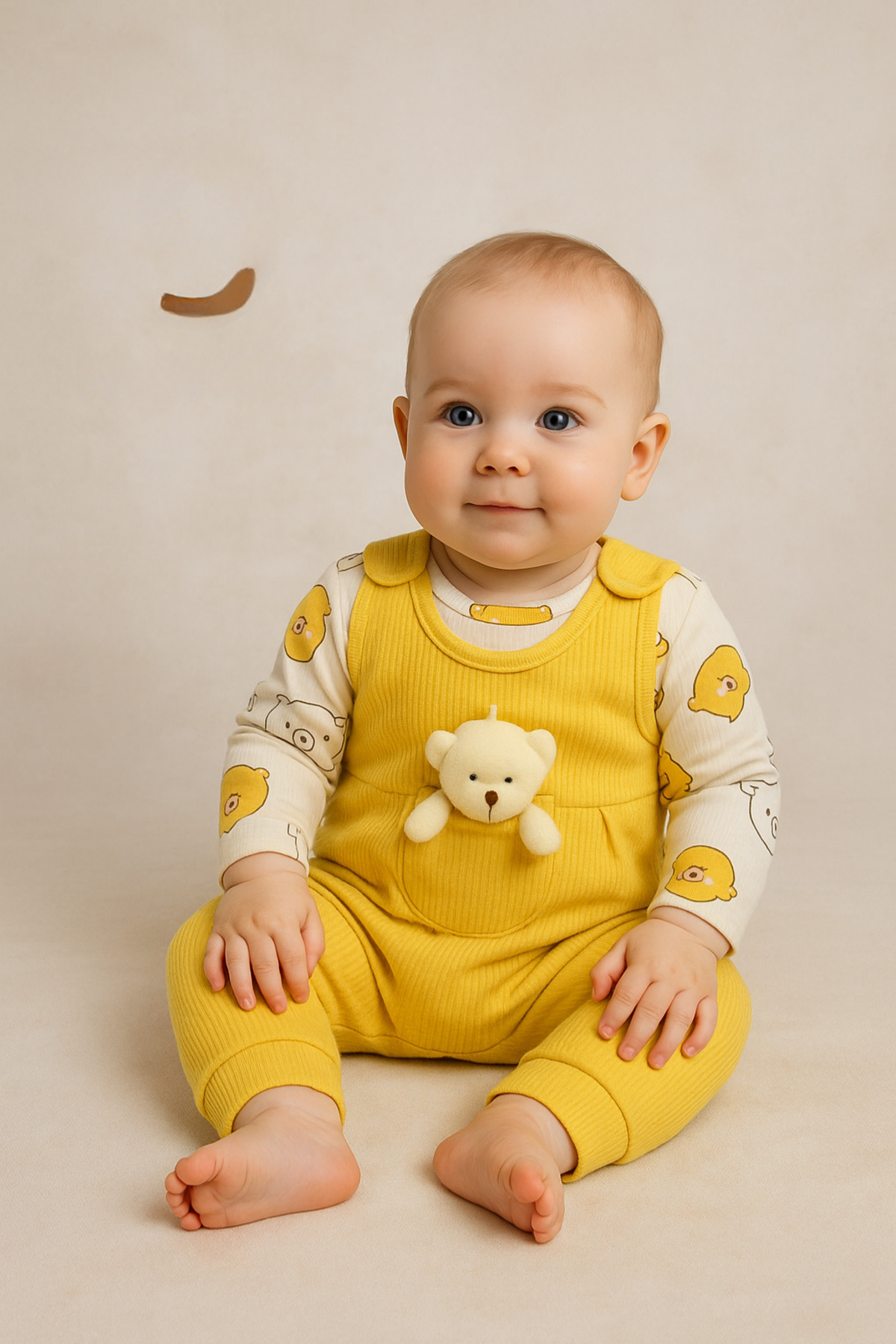 Genel Markalar Oyuncak Ayılı Bebek Tulum - Zıbın ve Tulum – 3-6-9 Ay Bebek Giyim fotoğrafı 6 (önizleme)