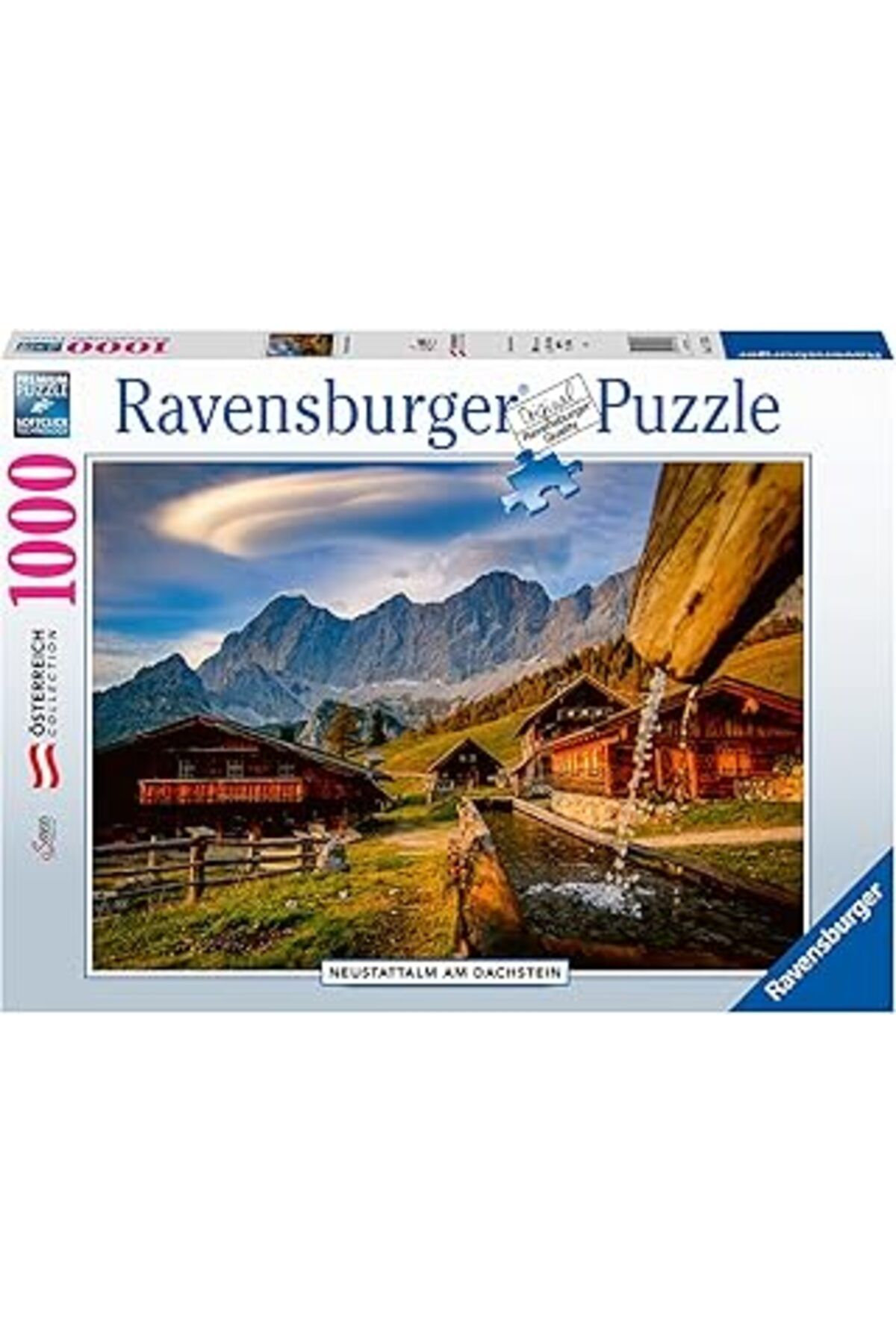 TBSProjects Ravensburger 171736 1000 Parçalı Puzzle Avusturya Dachstein, Yellow