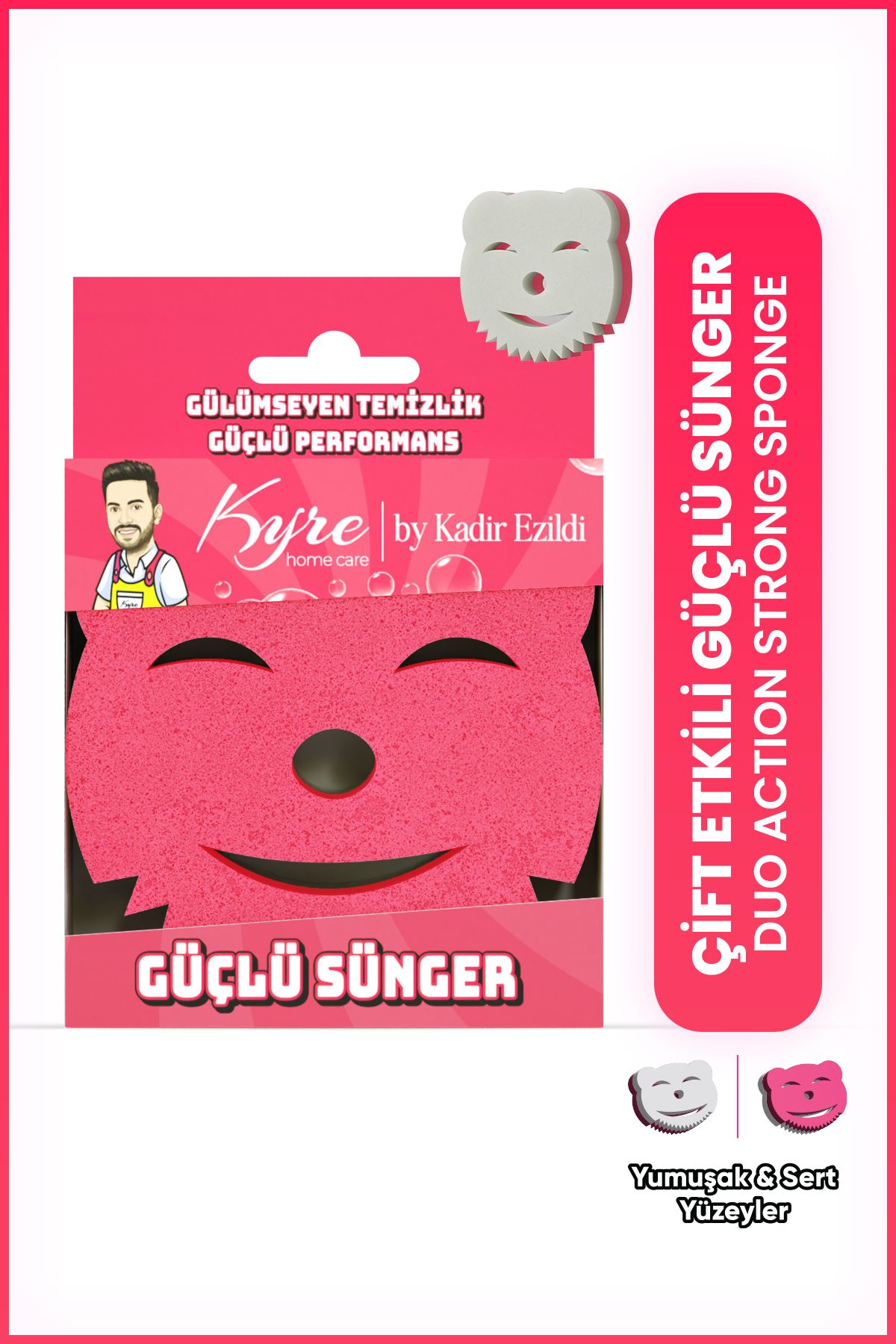 Kyre Çift Etkili Güçlü Sünger