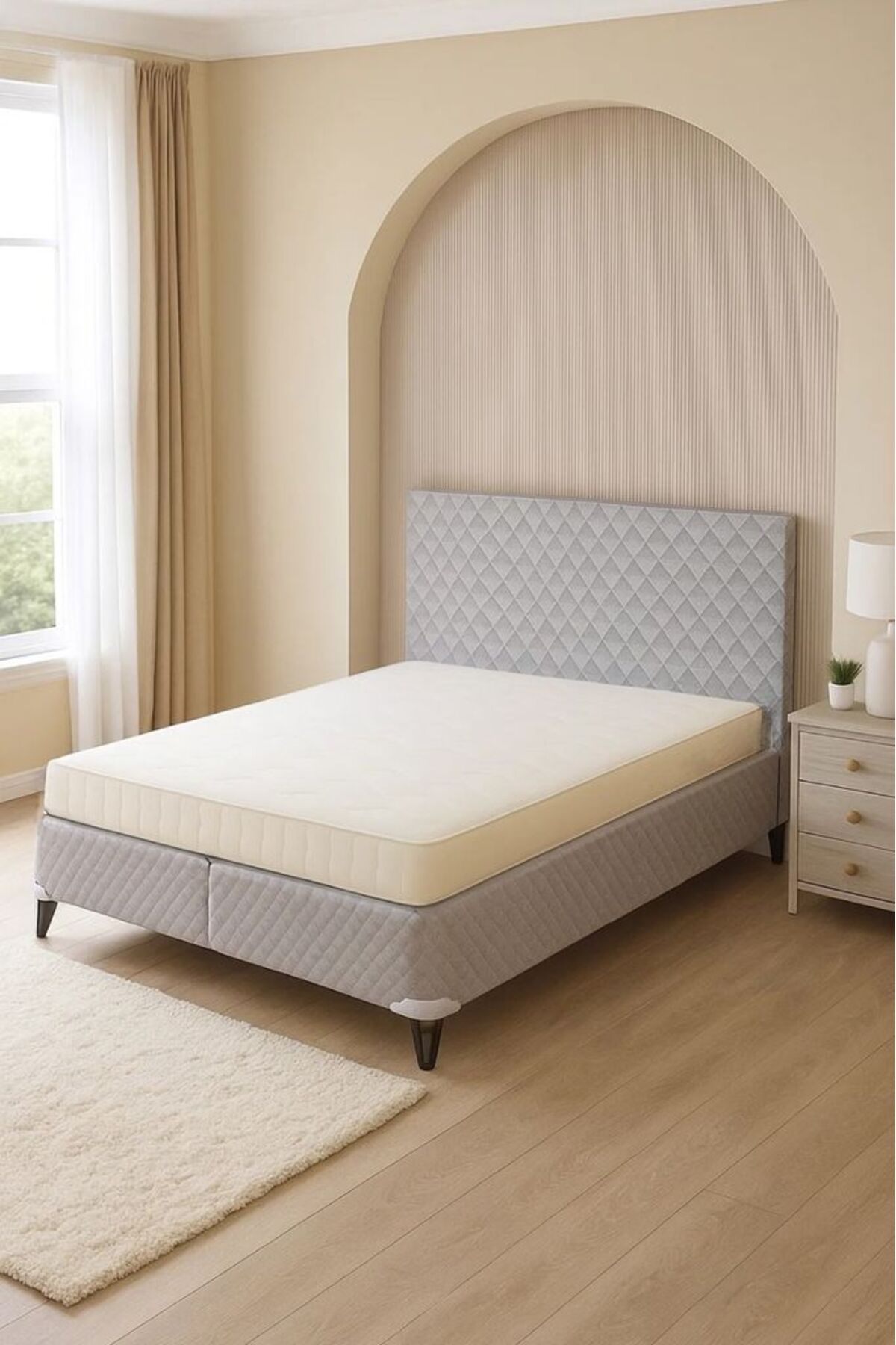 Sleepy Base Headboard with Chest Set of 2