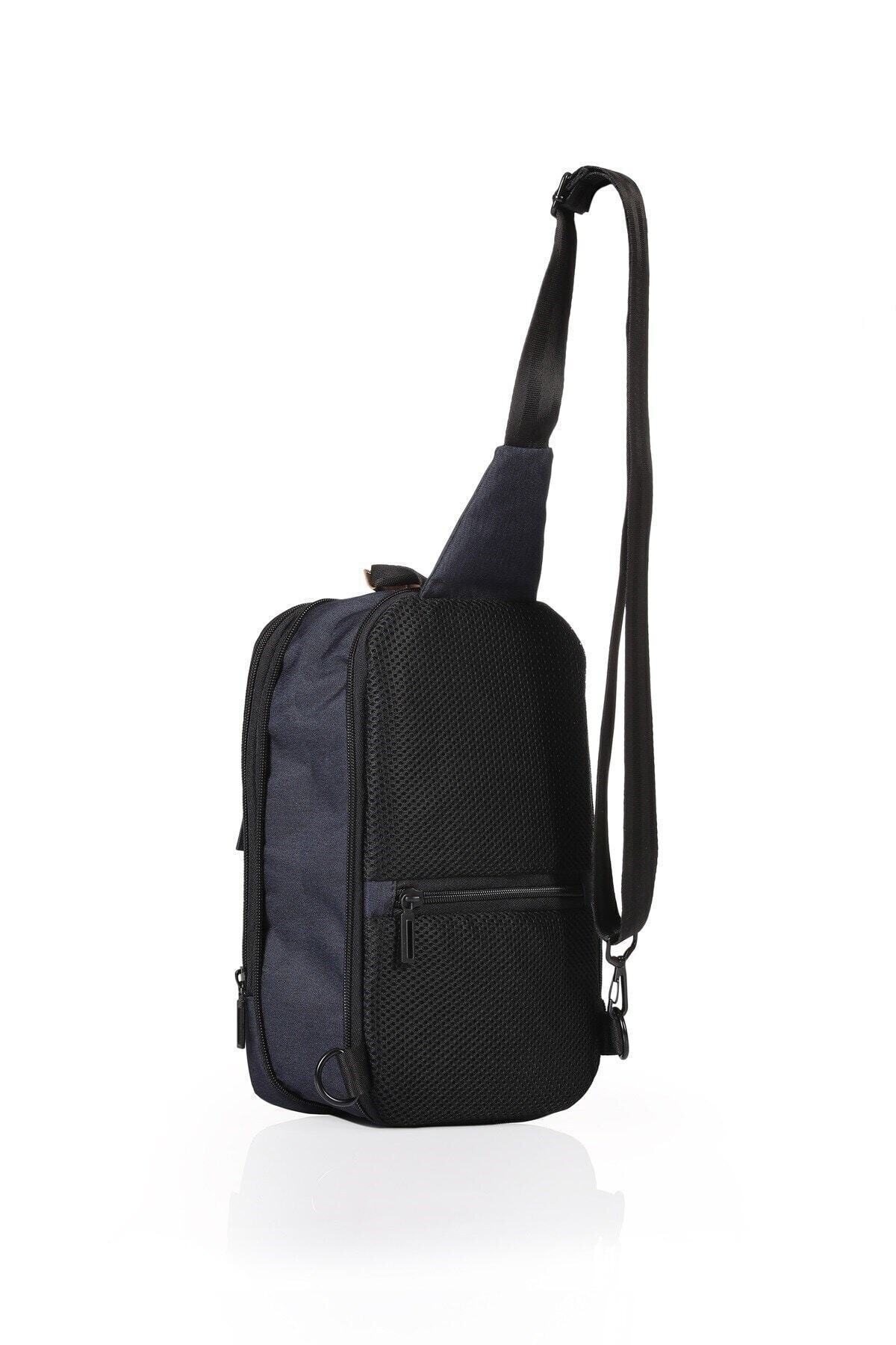 ÇÇS-31331 Geantă pentru spate și piept, bleumarin 3
