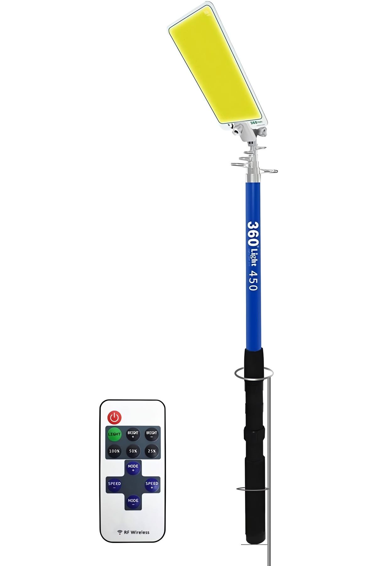 مجموعة إضاءة تخييم 360 ليت ليد مقاومة للماء 9600 لومن – تحكم عن بعد