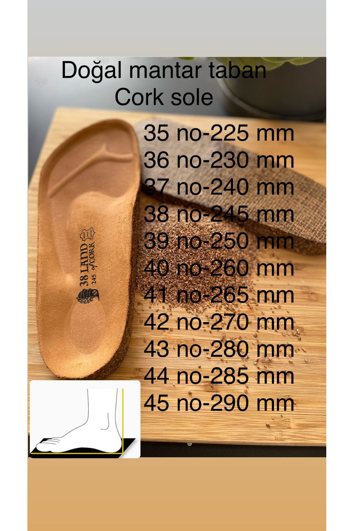Land of Cork-Sabo Closed Unisex Anatomical Natural Cork Sole Natural Felt Wool Slippers 8