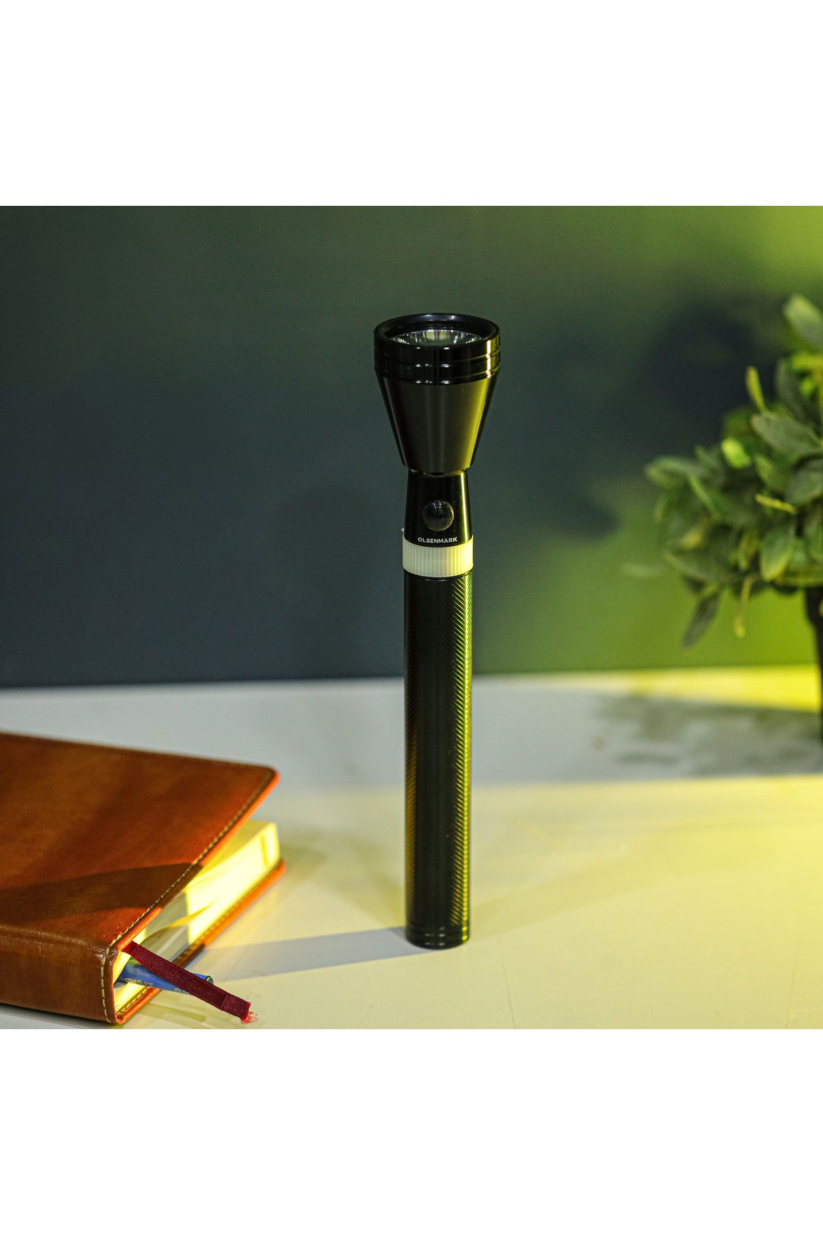 Olsenmark-Led Torch With 2000m Range | 4000mah Battery, Cree Xpe, Portable, Military-grade Build 4