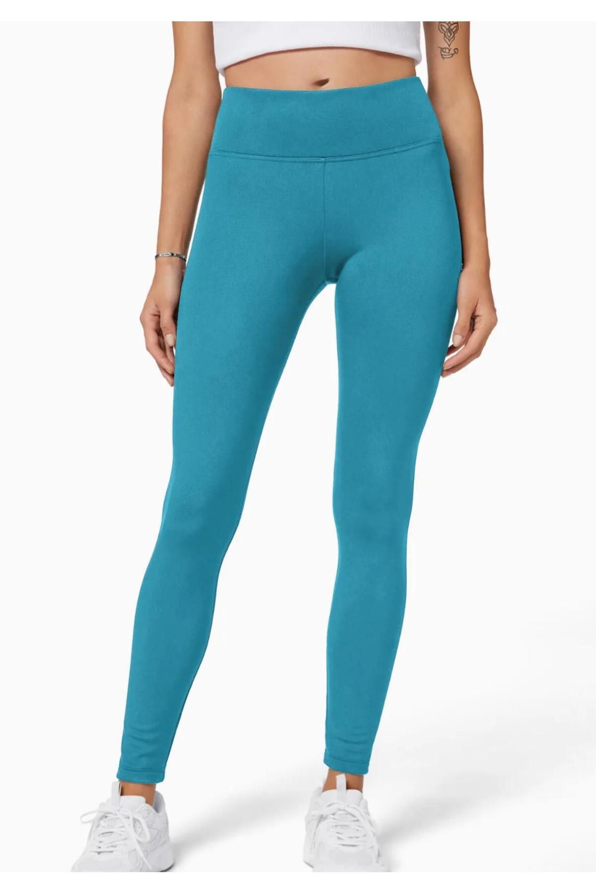 Wearflawless Kadın Yüksek Bel Toparlayıcı Esnek Tayt Spor, Yoga, Koşu Ve Günlük Scuba Kumaş Tayt