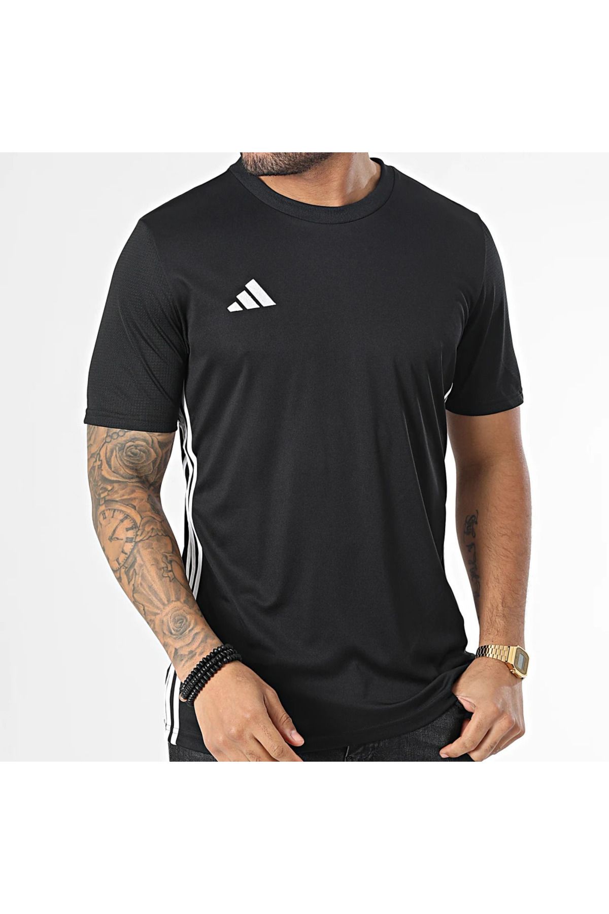 adidas-Ανδρικό μπλουζάκι προπόνησης κατάλληλο για καθημερινή χρήση και αθλητικό άνετο απλό μπλουζάκι 3