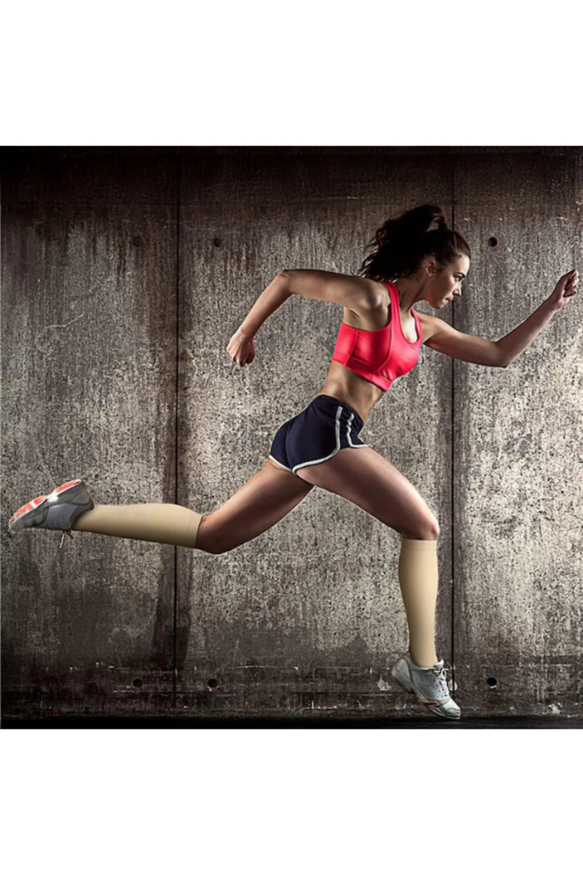 zenifique-Set of 2 Zenifique Compression Socks with High Compression Degree 23-32 Mmhg, Beige, Size L 7