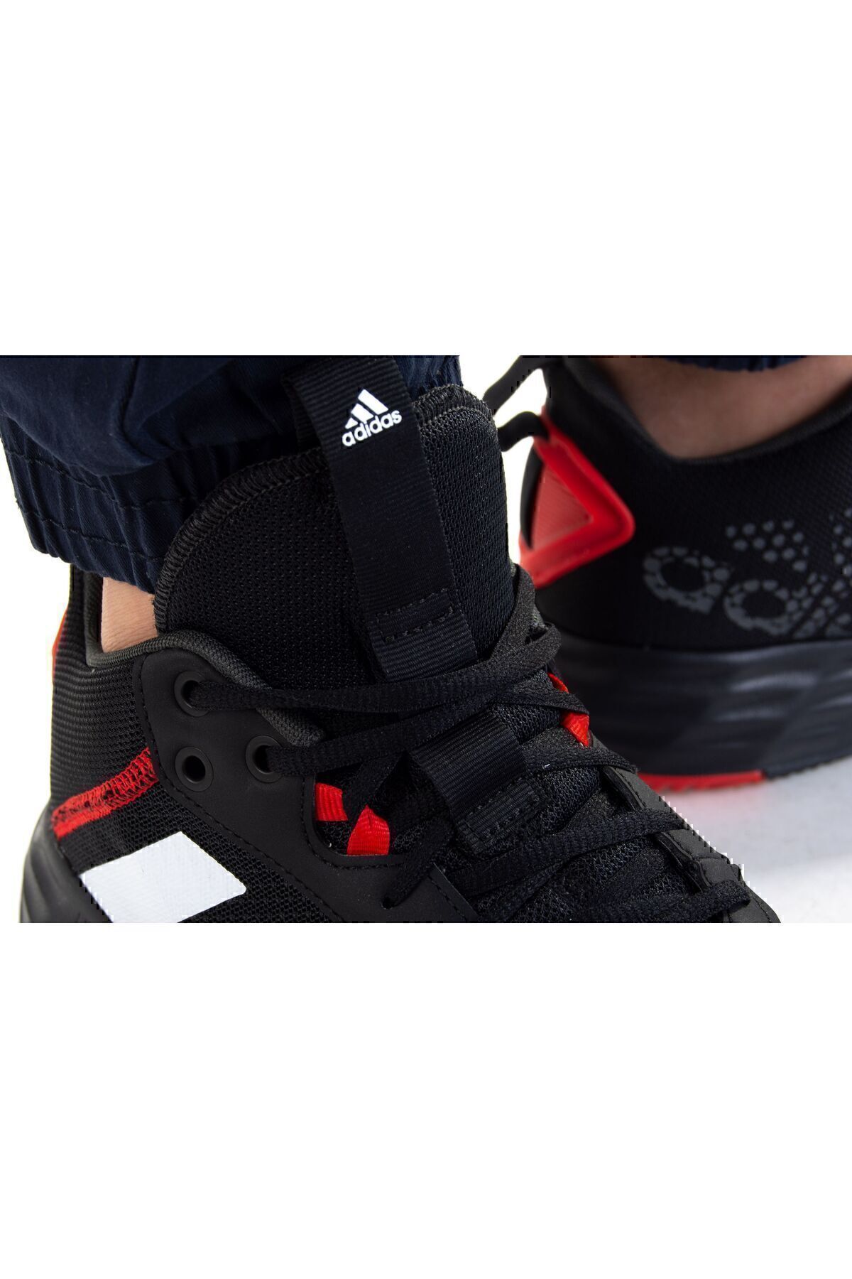 adidas Ownthegame 2.0 Erkek Basketbol Ayakkabısı Siyah-Kırmızı görsel 5