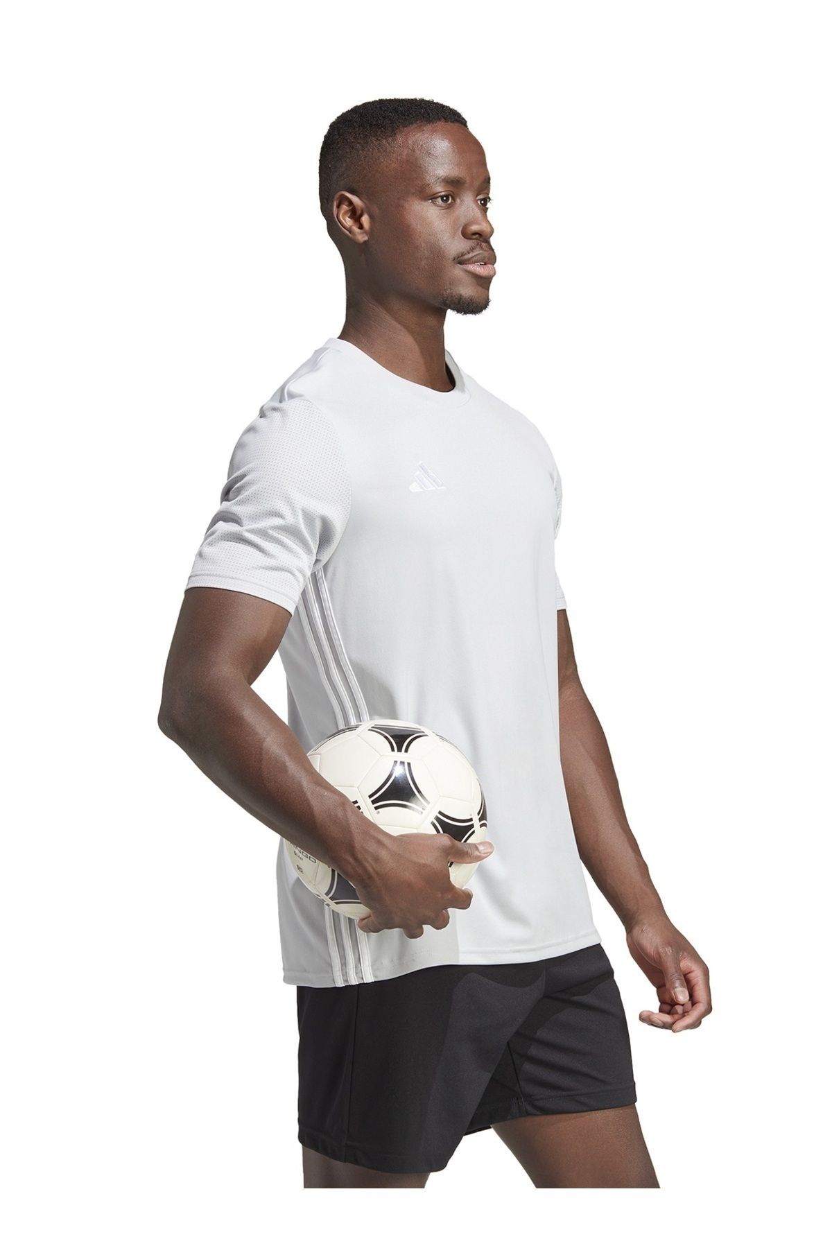 adidas-Γκρι καθημερινό αθλητικό μπλουζάκι προπόνησης 3
