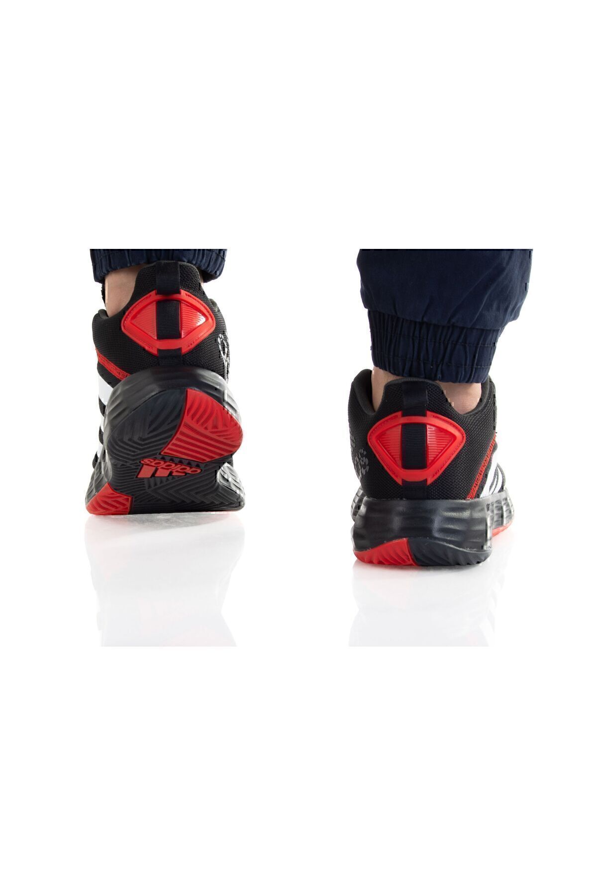 adidas Ownthegame 2.0 Erkek Basketbol Ayakkabısı Siyah-Kırmızı görsel 3