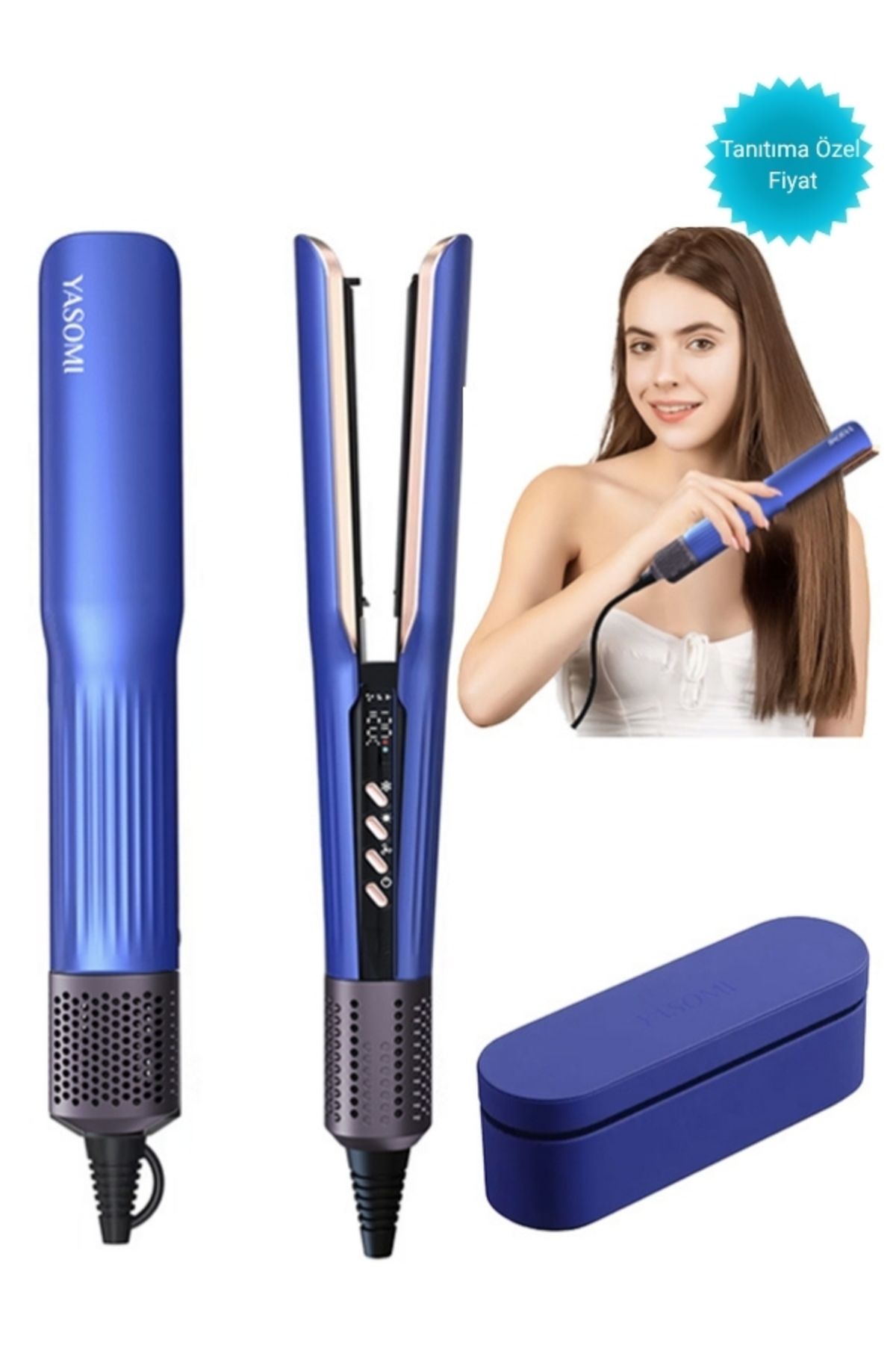 Yasomi LS-909 LadyStyle 1300W Dijital İyonik Soğuk Sıcak Saç Düzleştirici