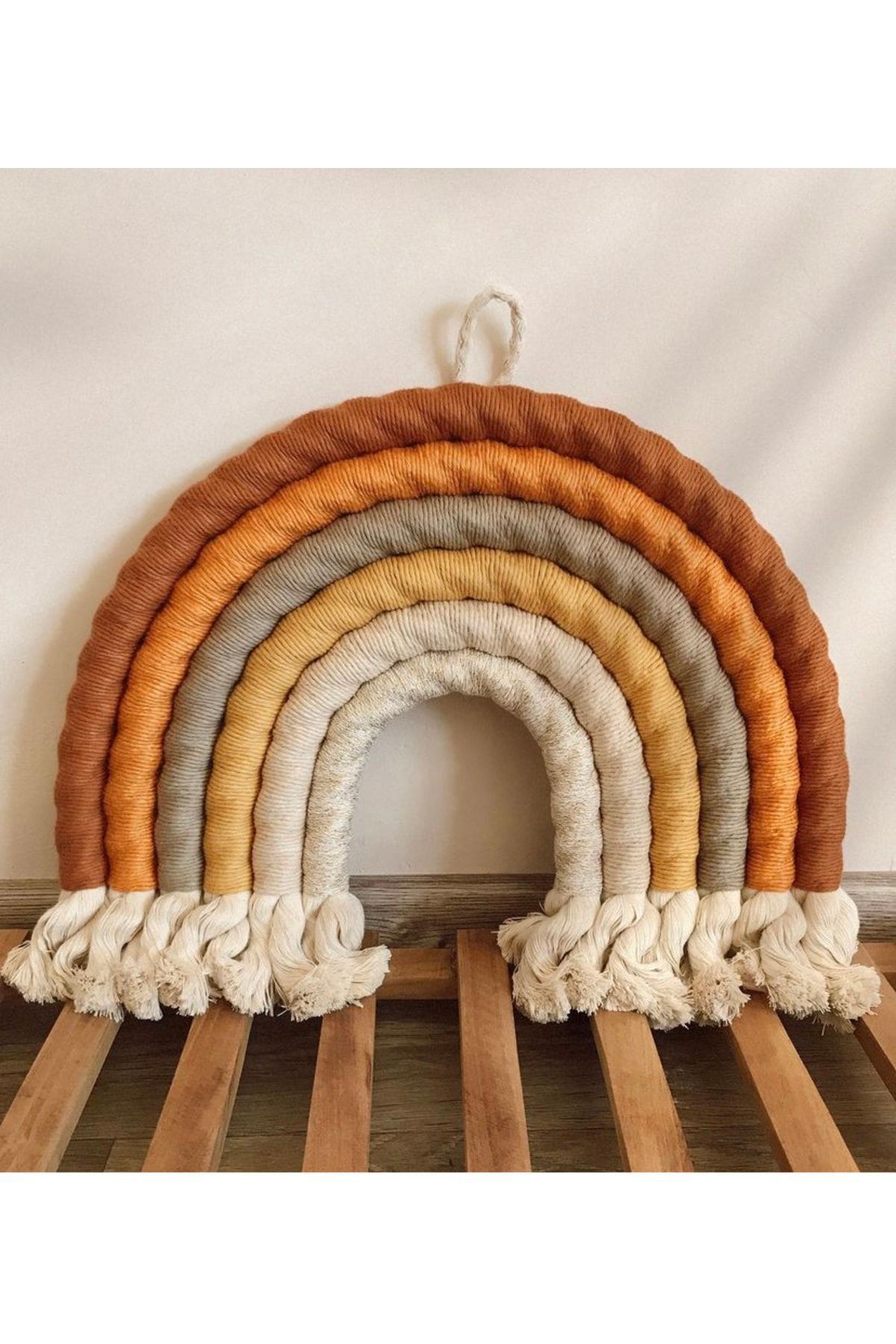 Tasarı Sanatı Bebek/çocuk Odası Özel Tasarım Makrome Avize- Dönence- Gökkuşağı 3lütakım fotoğrafı 4 (önizleme)