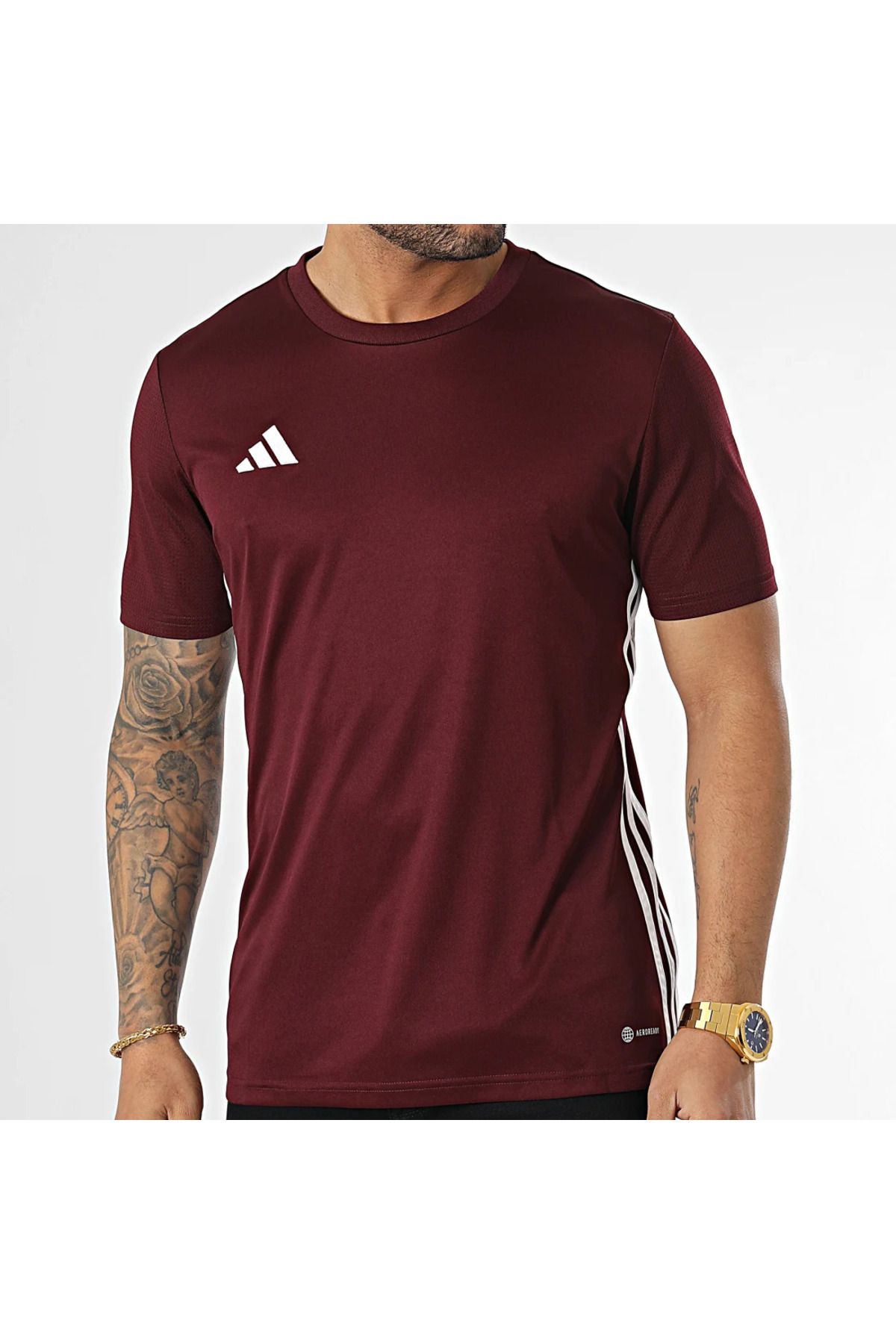 adidas-Ανδρικό μπλουζάκι προπόνησης κατάλληλο για καθημερινή χρήση και αθλητικό άνετο απλό μπλουζάκι 4