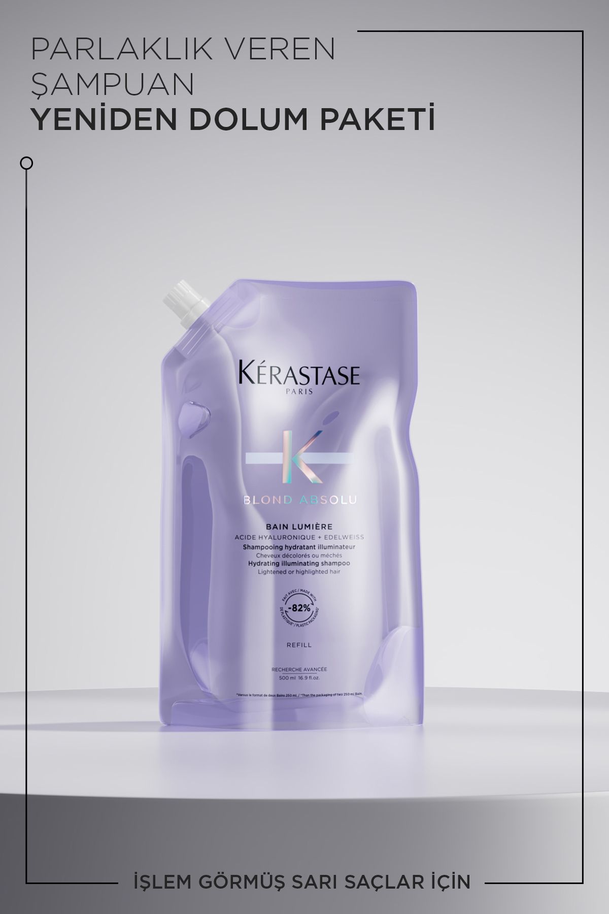 شامپو مردانه و زنانه BLOND ABSOLU BAIN LUMIERE BUSISSING 500 میل Kerastase