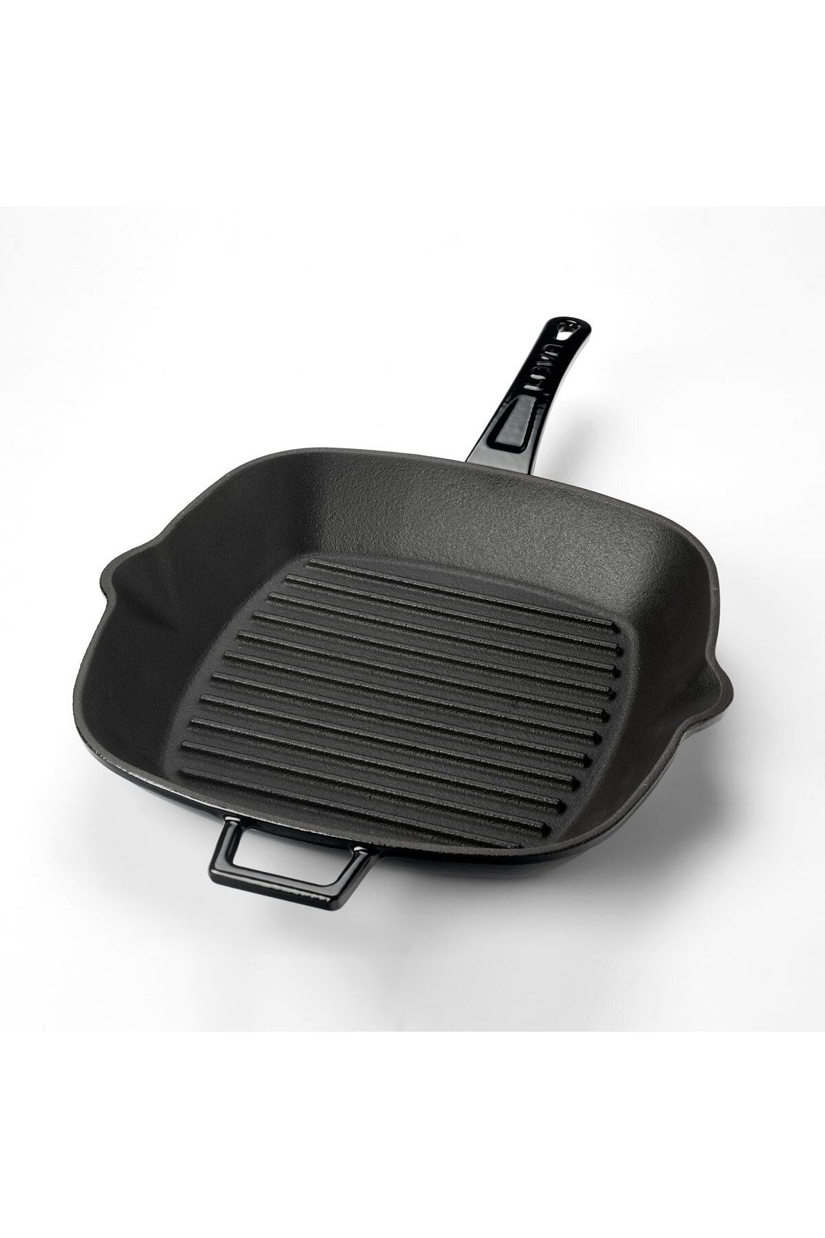 Lava-Cast Square Grill Pan Cast Iron Solid Handle Size 26x26cm 2
