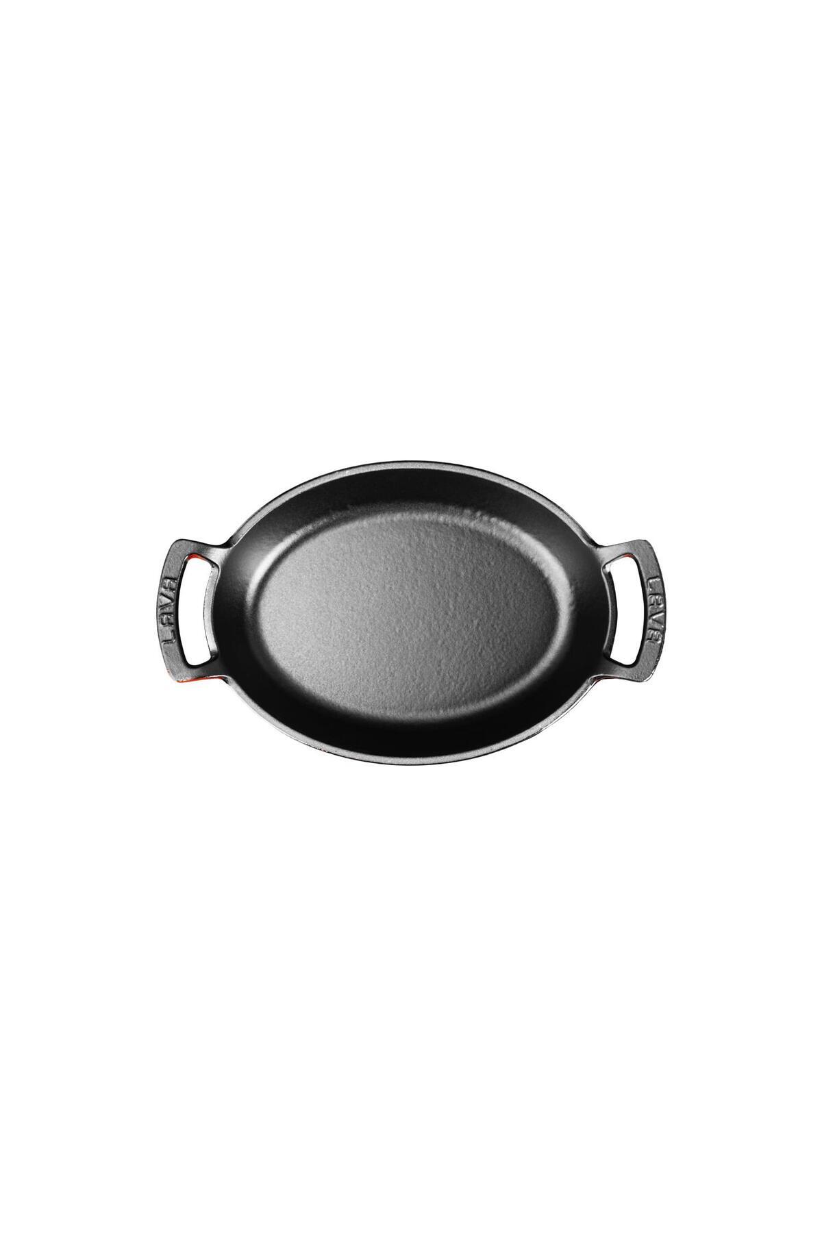 Lava-19x14cm Measurement - Iron Solid Double Handle Oval Sahan Dump 3