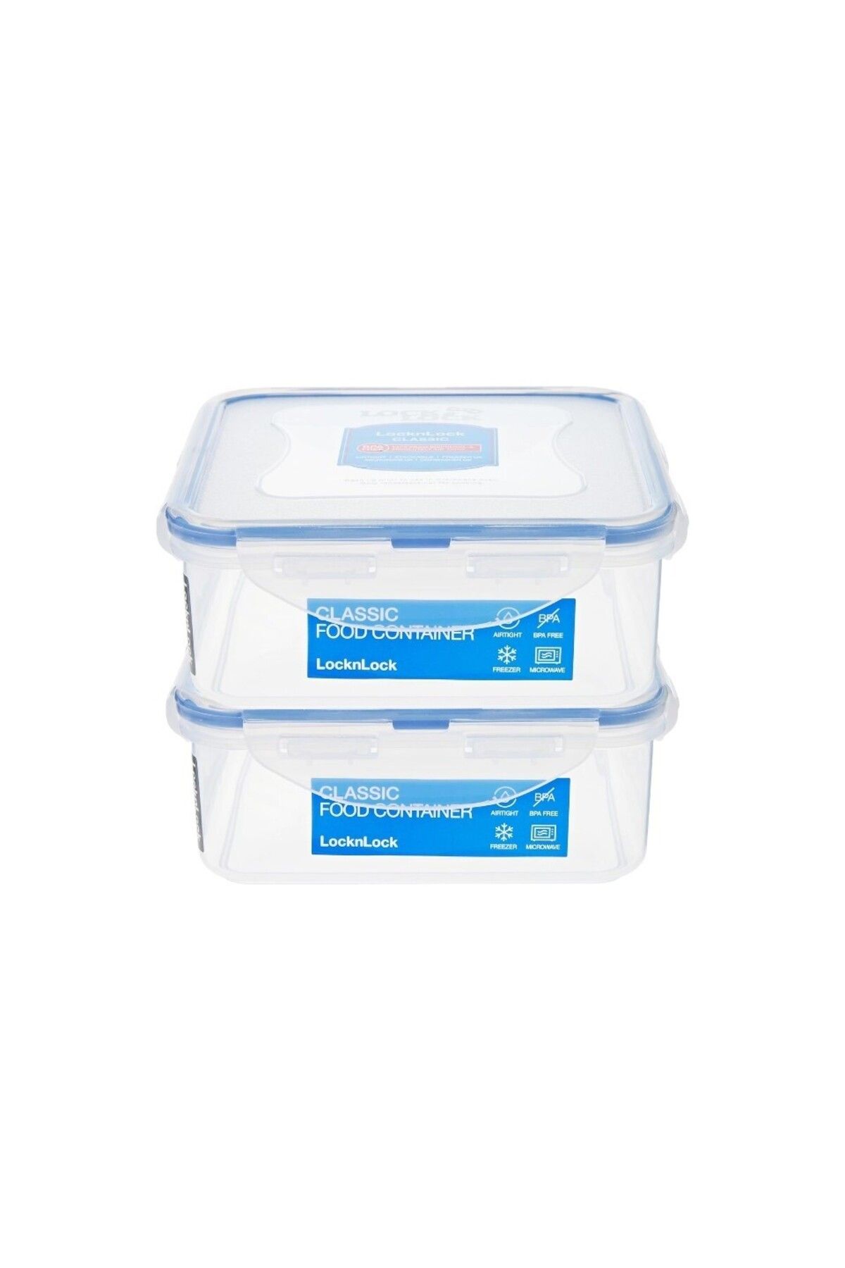 locknlock-Classic Airtight Squared Containers 870ml Set of 2 3