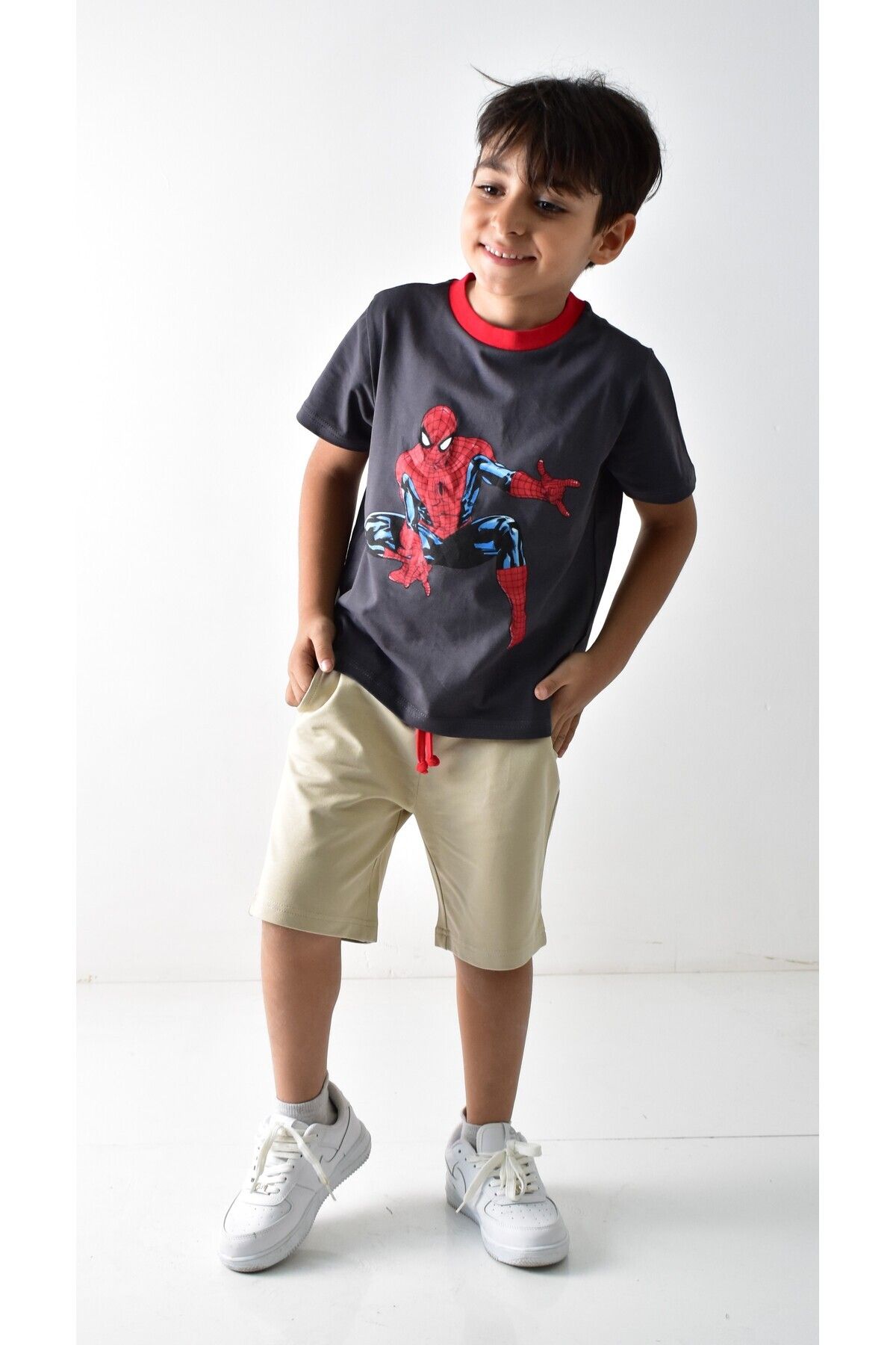 Banadamoda-Boy's Printed T-shirt Shorts Set 3