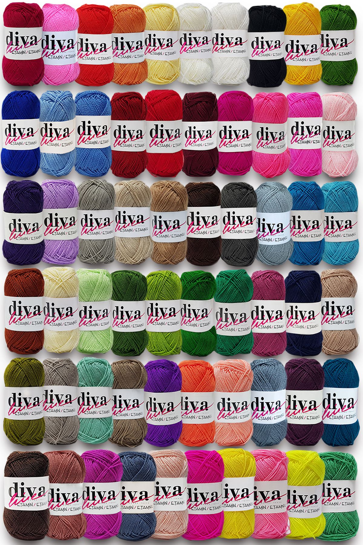 Diva İplik-Diva Etamin Business Orlon 12 Rose Pink 2