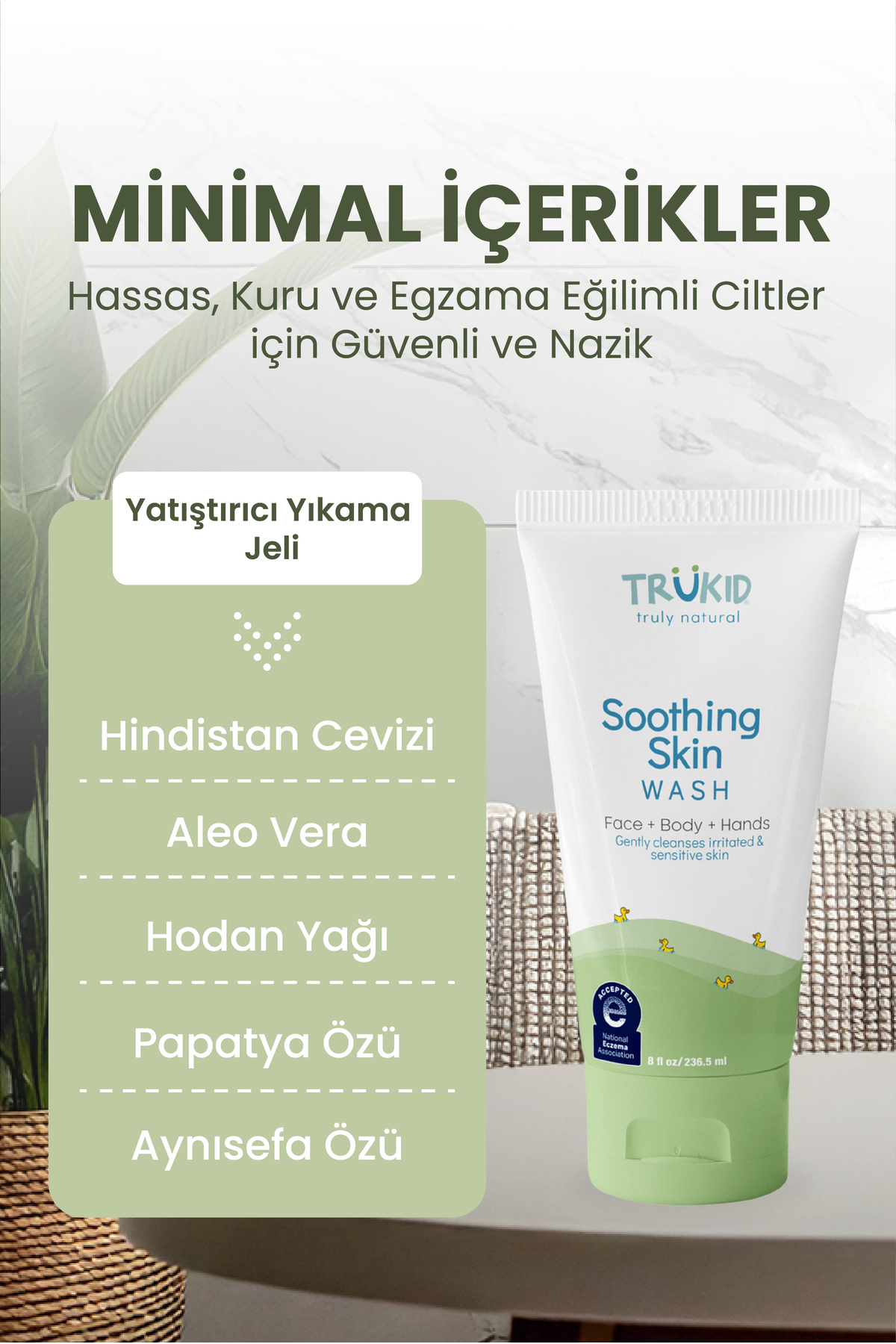 Trukid Çok Kuru ve Hassas Ciltler için Yatıştırıcı Yüz ve Vücut Yıkama Jeli 236.5 ml fotoğrafı 4 (önizleme)
