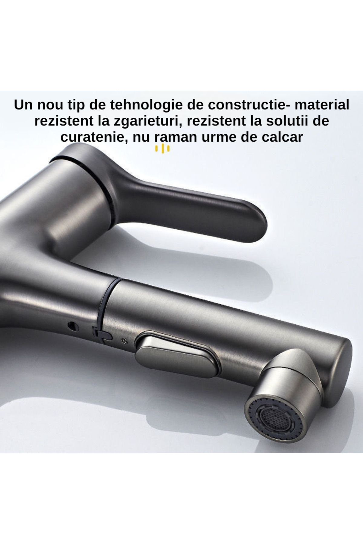 BiXXBi-Bath 3 Basin Faucet with Three Flow Functions, Grey 6