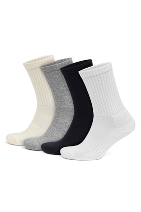 Go With 4’lü Organik Pamuk Taban Altı Havlulu Erkek Kadın Ribana Örgü Dikişşi...