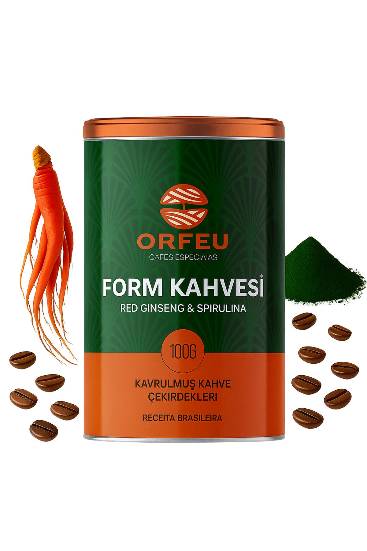 ORFEU Form Kahvesi – Kilo Kontrol & Detoks Destekli Kahve | Red Ginseng & Spirulina | 100 G