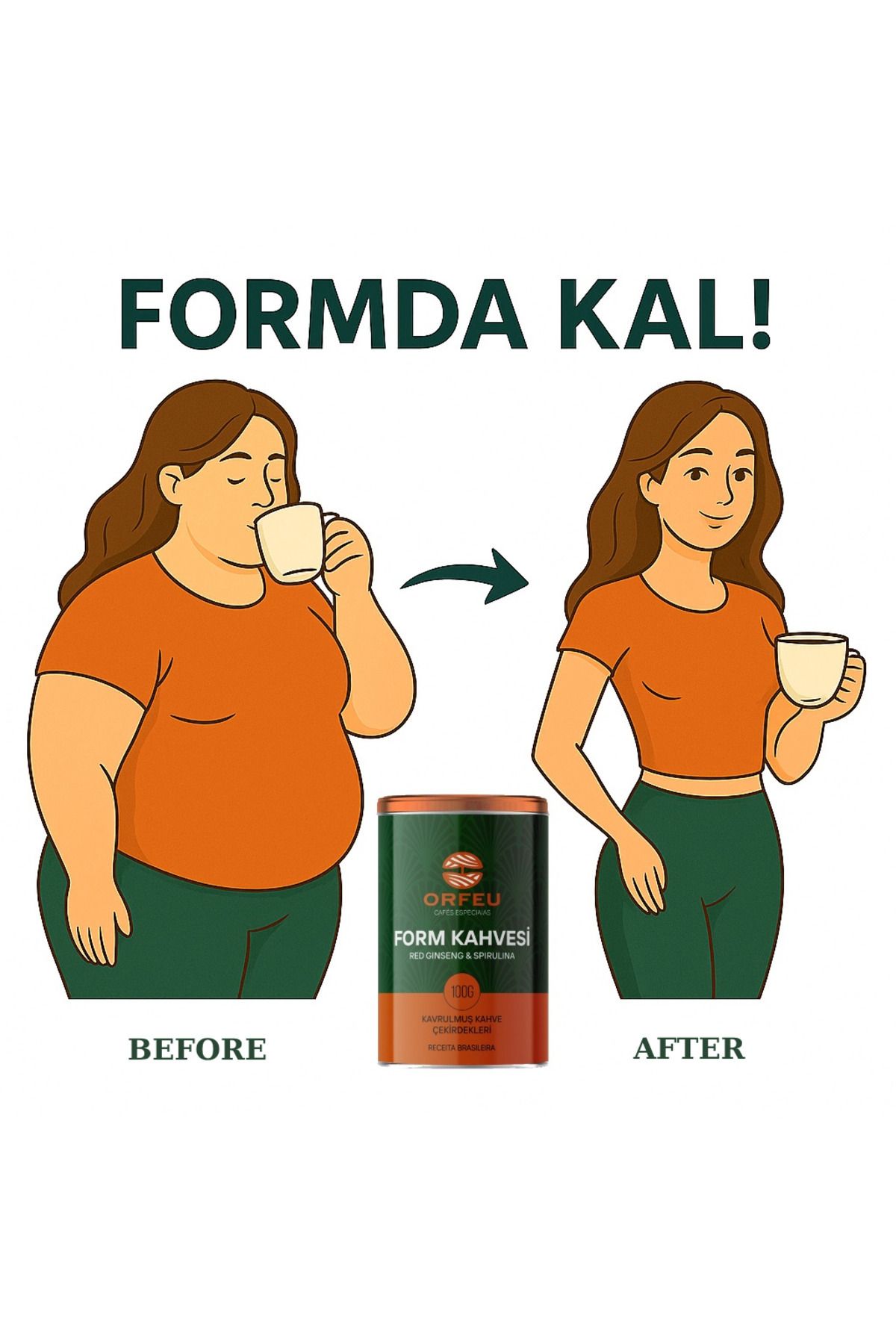 Form Kahvesi – Kilo Kontrol & Detoks Destekli Kahve | Red Ginseng & Spirulina | 100 G - 3