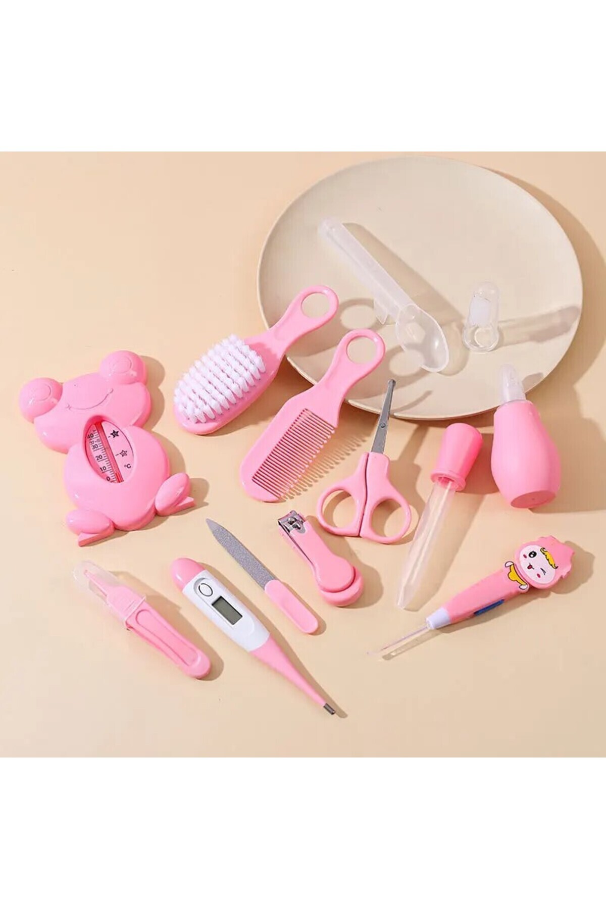 tutobaby Çantalı Bebek Bakım Seti Pembe (13 Parça) fotoğrafı 2 (önizleme)
