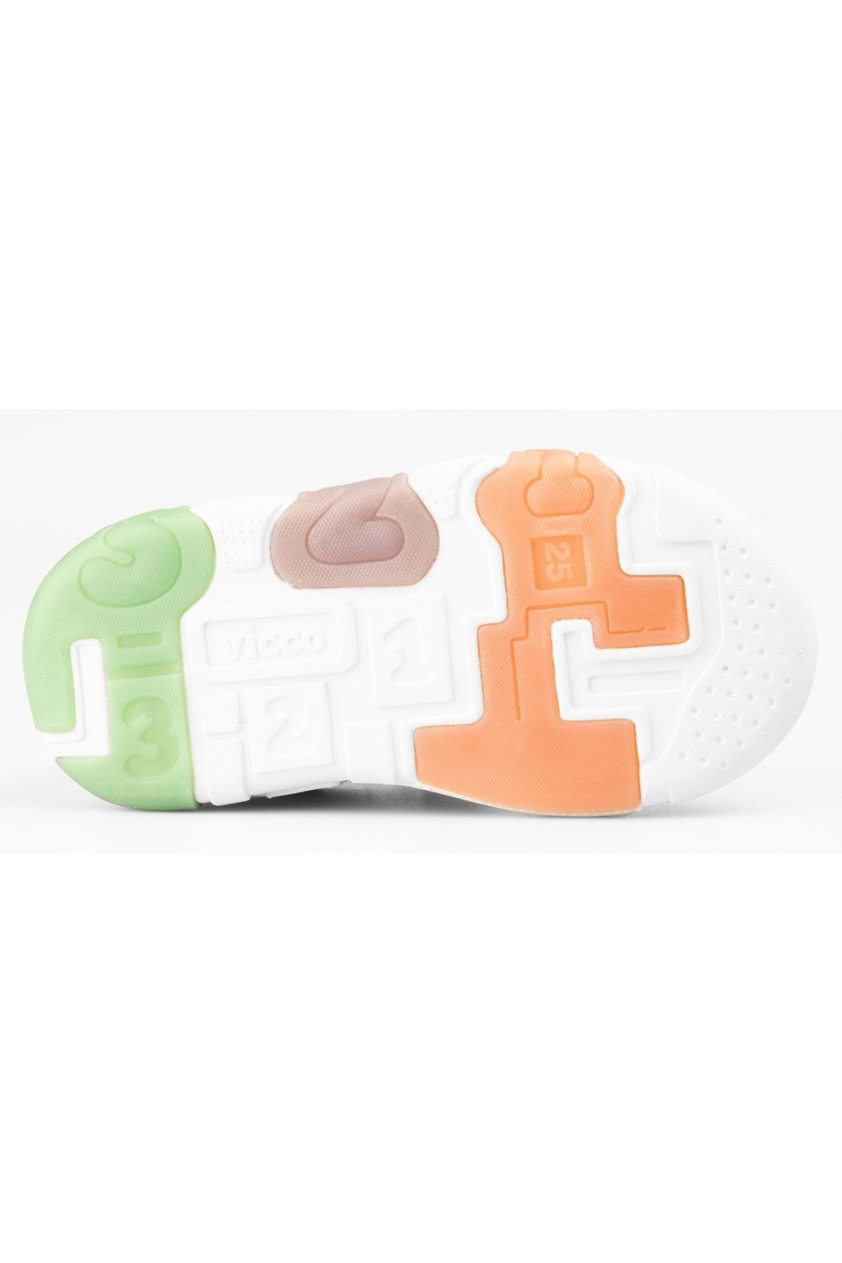 Vicco-Queen Lighted Orthopedic Children's Sports Shoes White 7