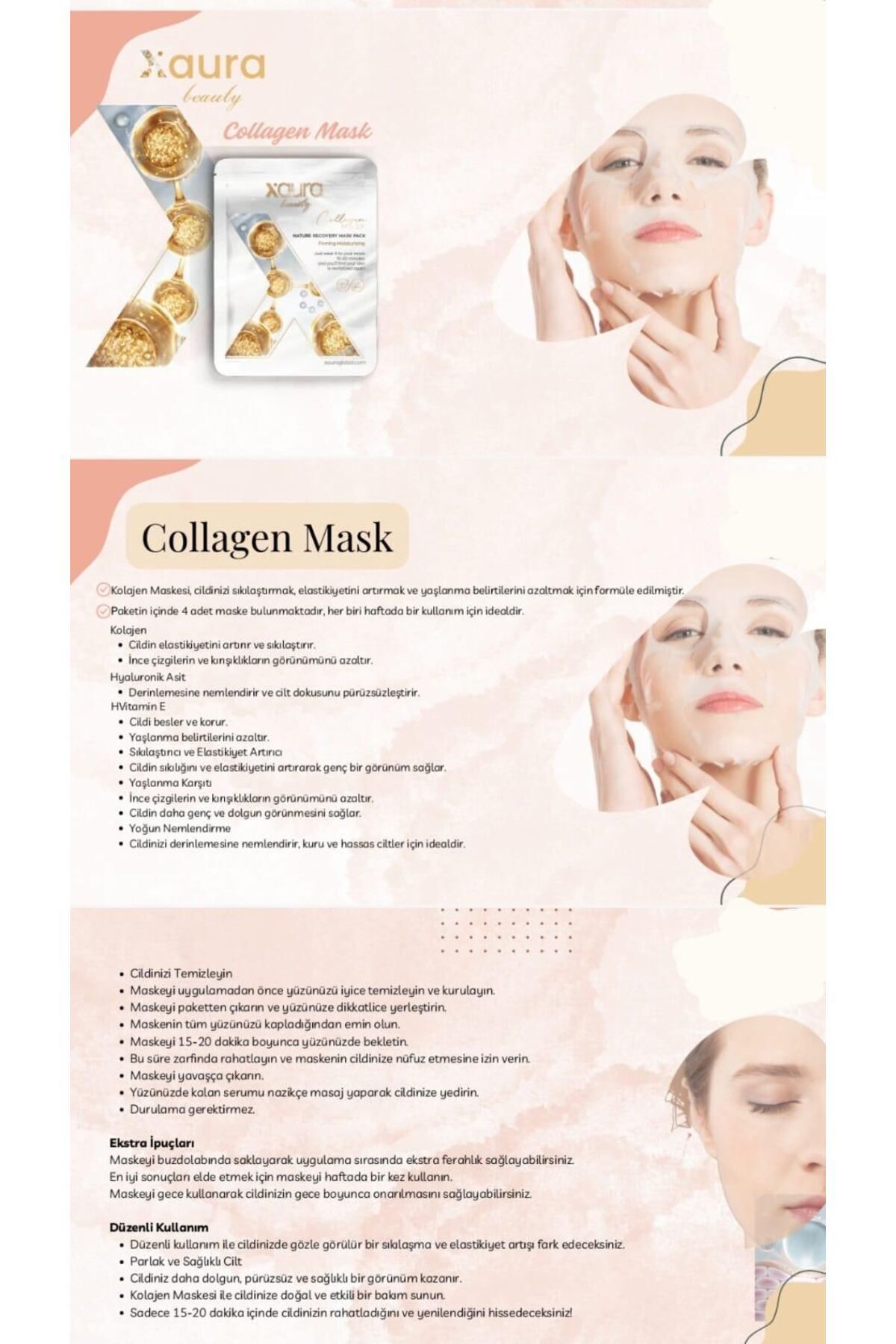 xaura Beauty Collagen Mask
