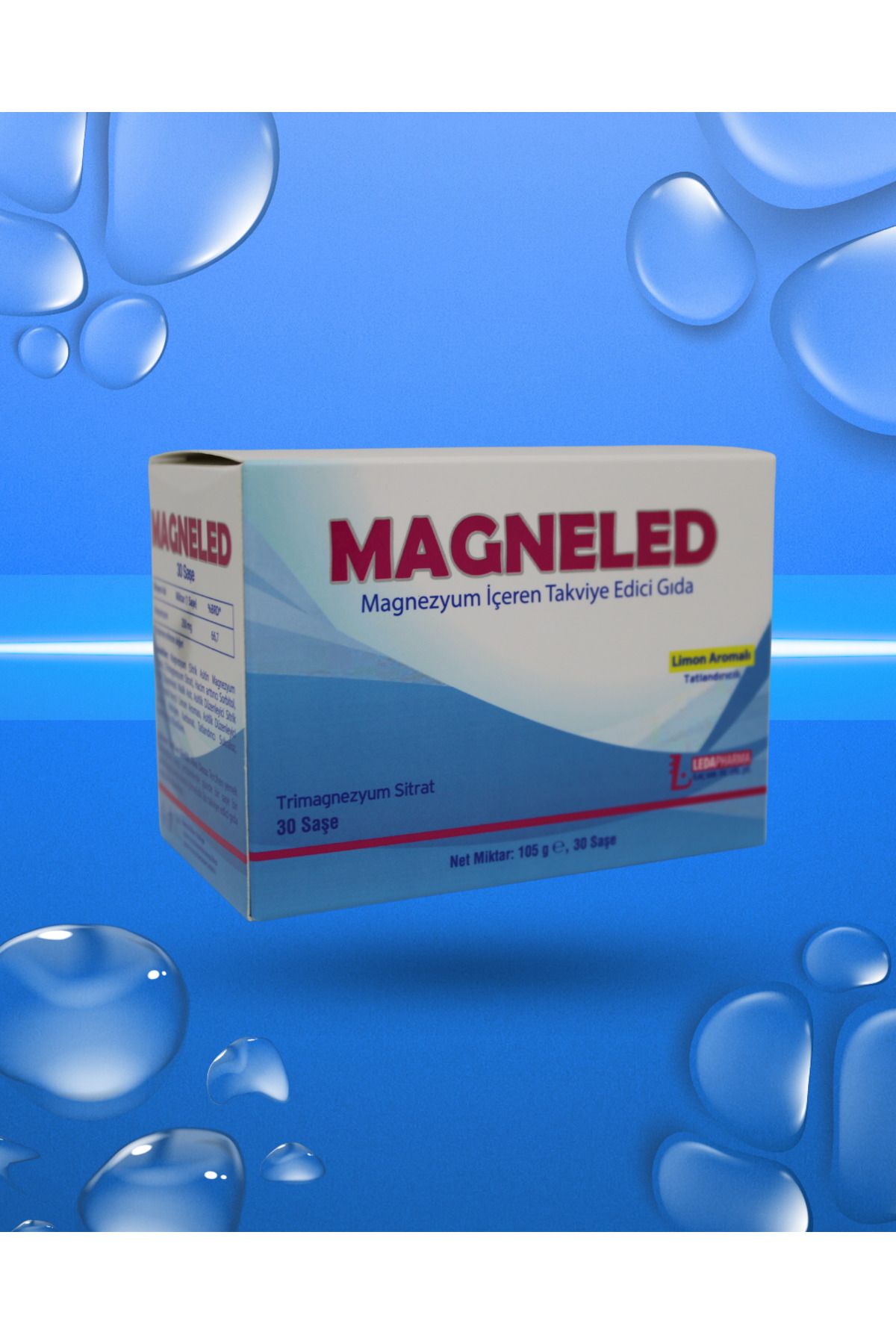 LedaPharma MAGNELED (Magnezyum İçeren Takviye Edici Gıda)