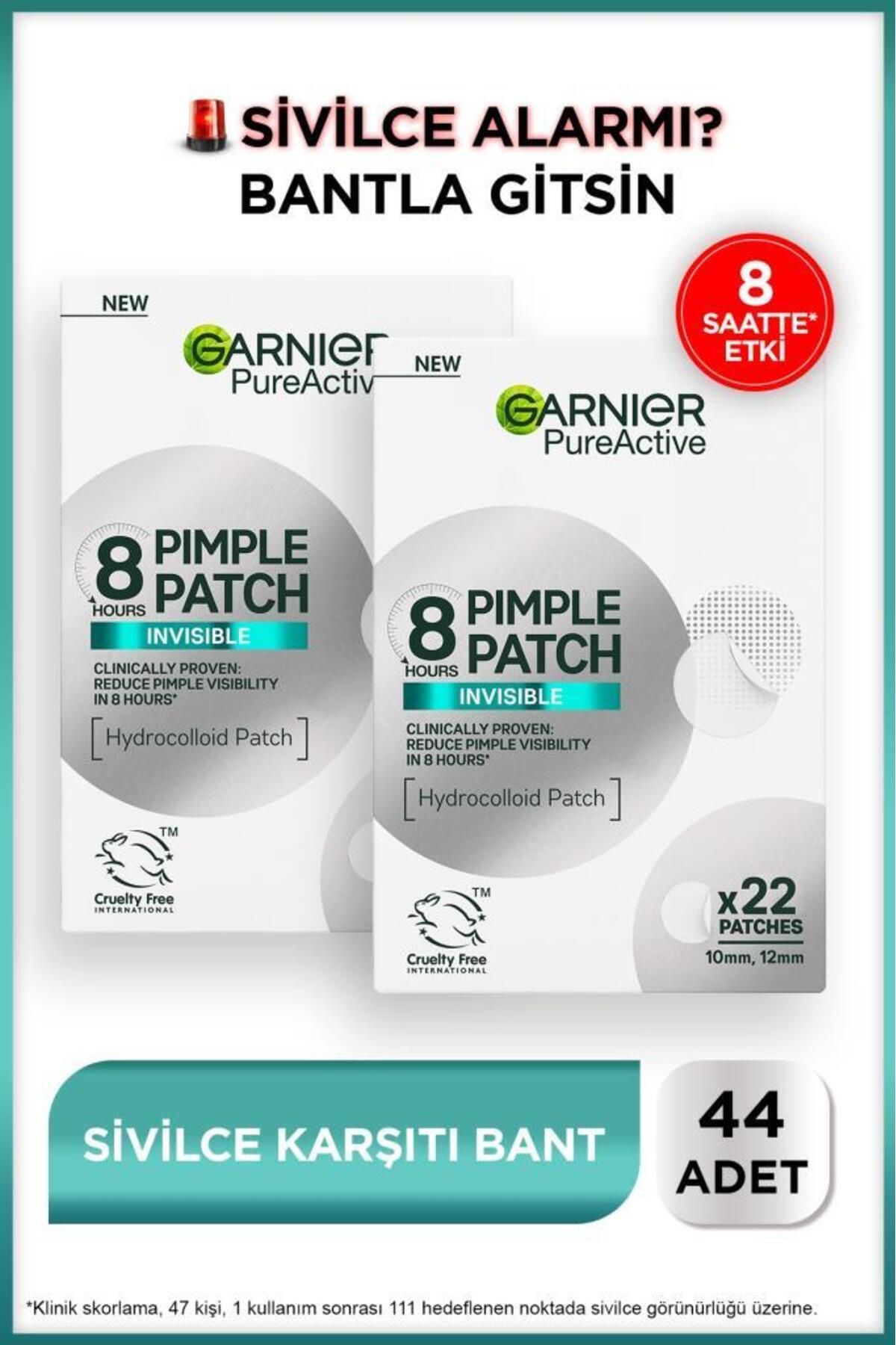 Garnier Pimple Patch 44'lü Sivilce Bandı / Hidrokolloid Bant / Akne Karşıtı 44lü Bant