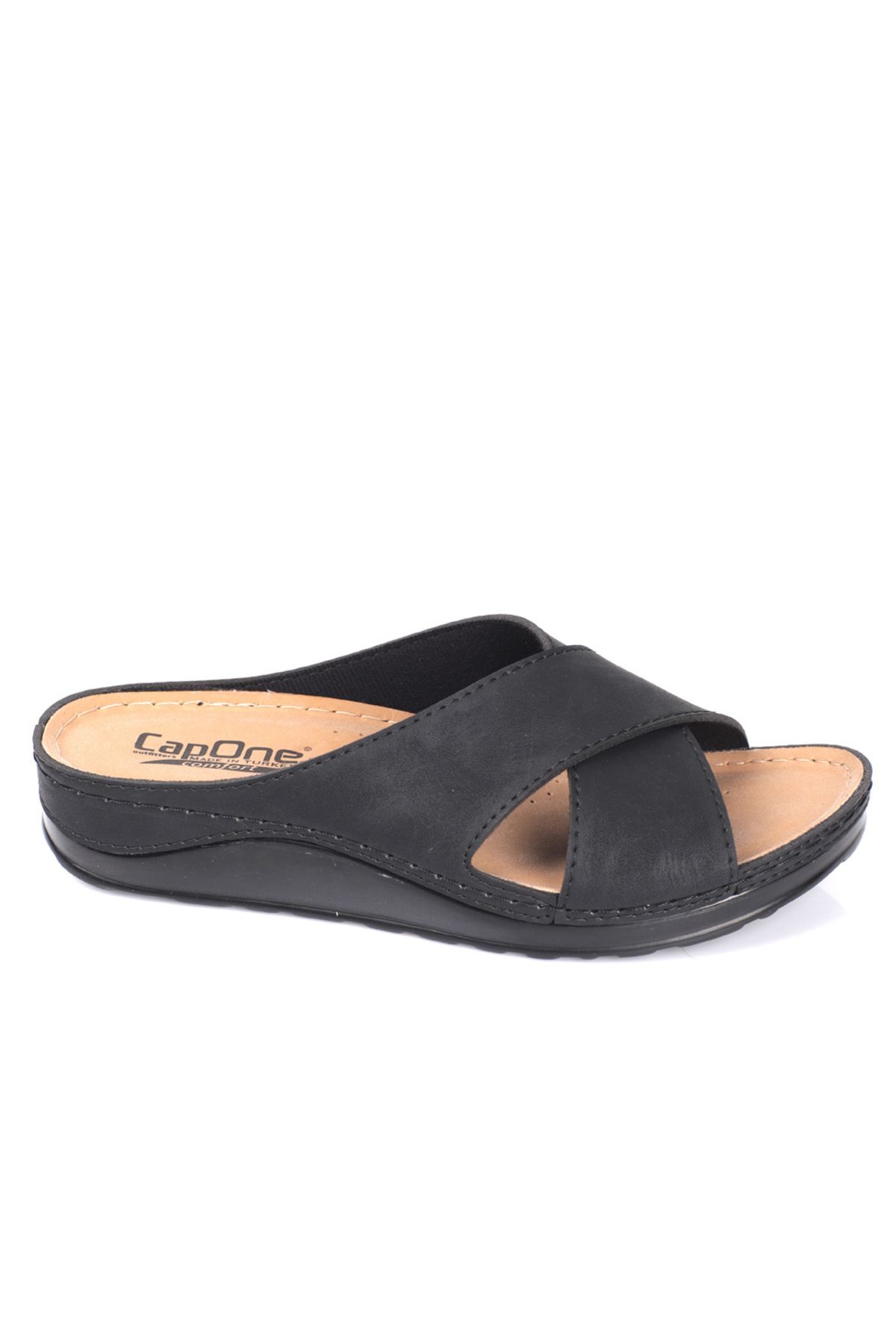 Capone Outfitters-Ivory 107001 Damskie Klapki Anatomiczne Cross Band Comfort 4