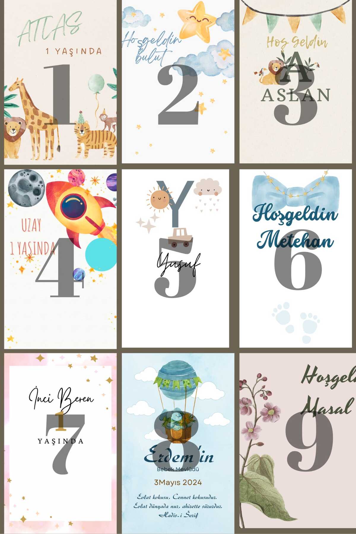 NLYCOLLECTİON Bebek Hedi̇yeli̇k Kolonya (mevli̇d, Yeni̇ Doğan, Doğum Günü) 10 Adet fotoğrafı 4 (önizleme)