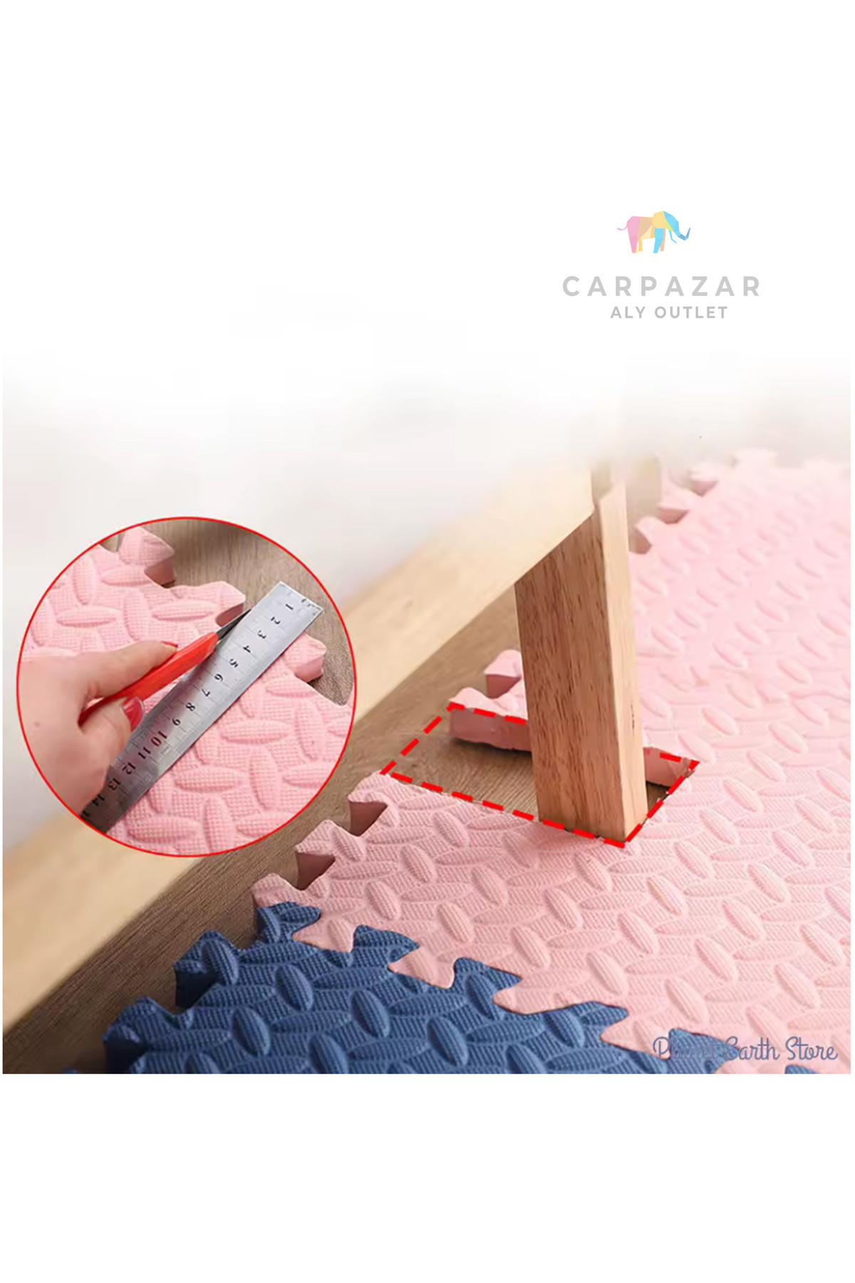 CARPAZAR 12 li Puzzle Set 150 x 200 13mm Oyun Spor Egzersiz Minder Matı Damla Desen Zemin Kaplama 3m2 fotoğrafı 5 (önizleme)