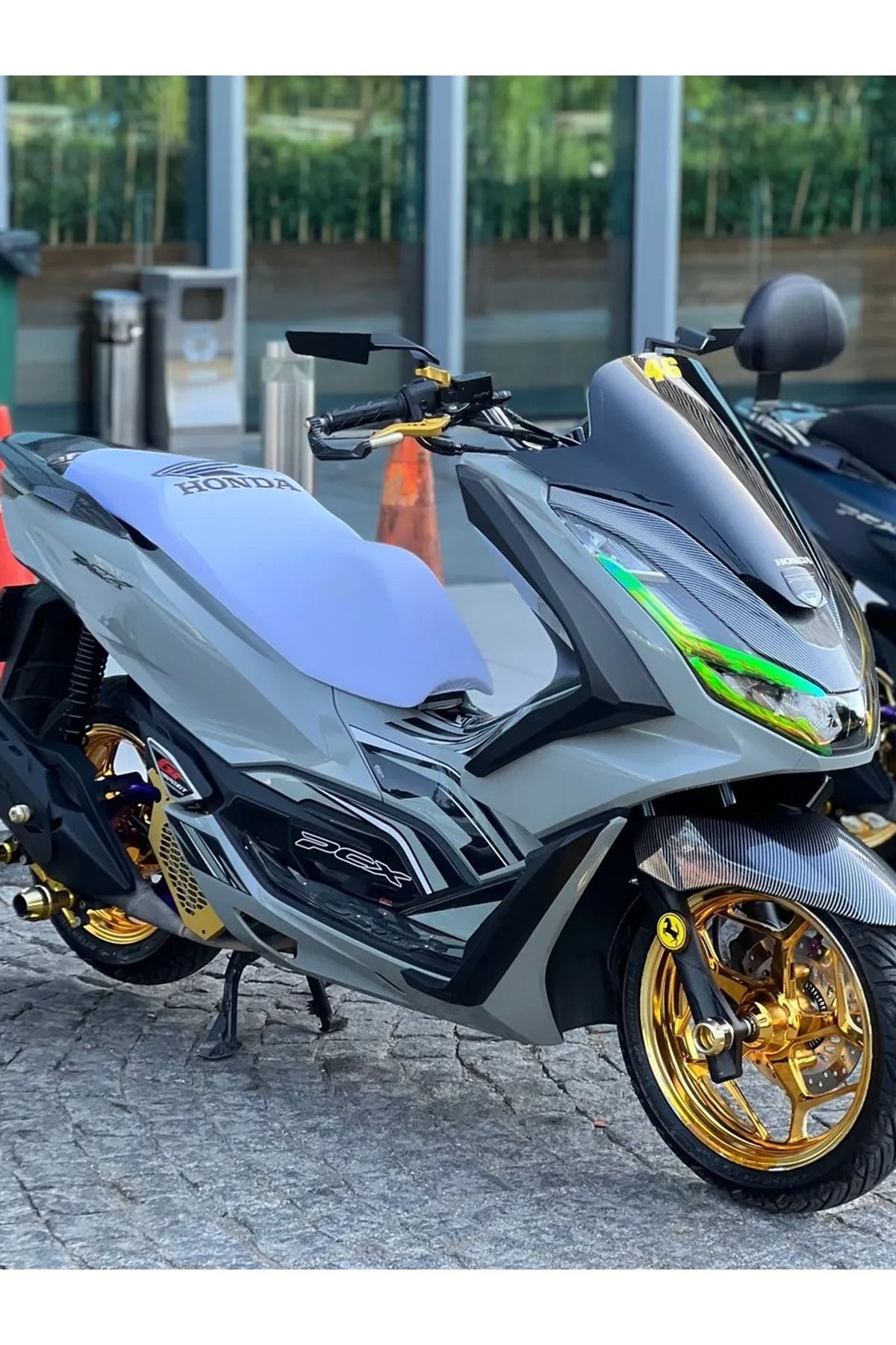 Honda KAPLAN MOTOR Pcx,actıva,dio BEYAZ Koltuk Kılıfı
