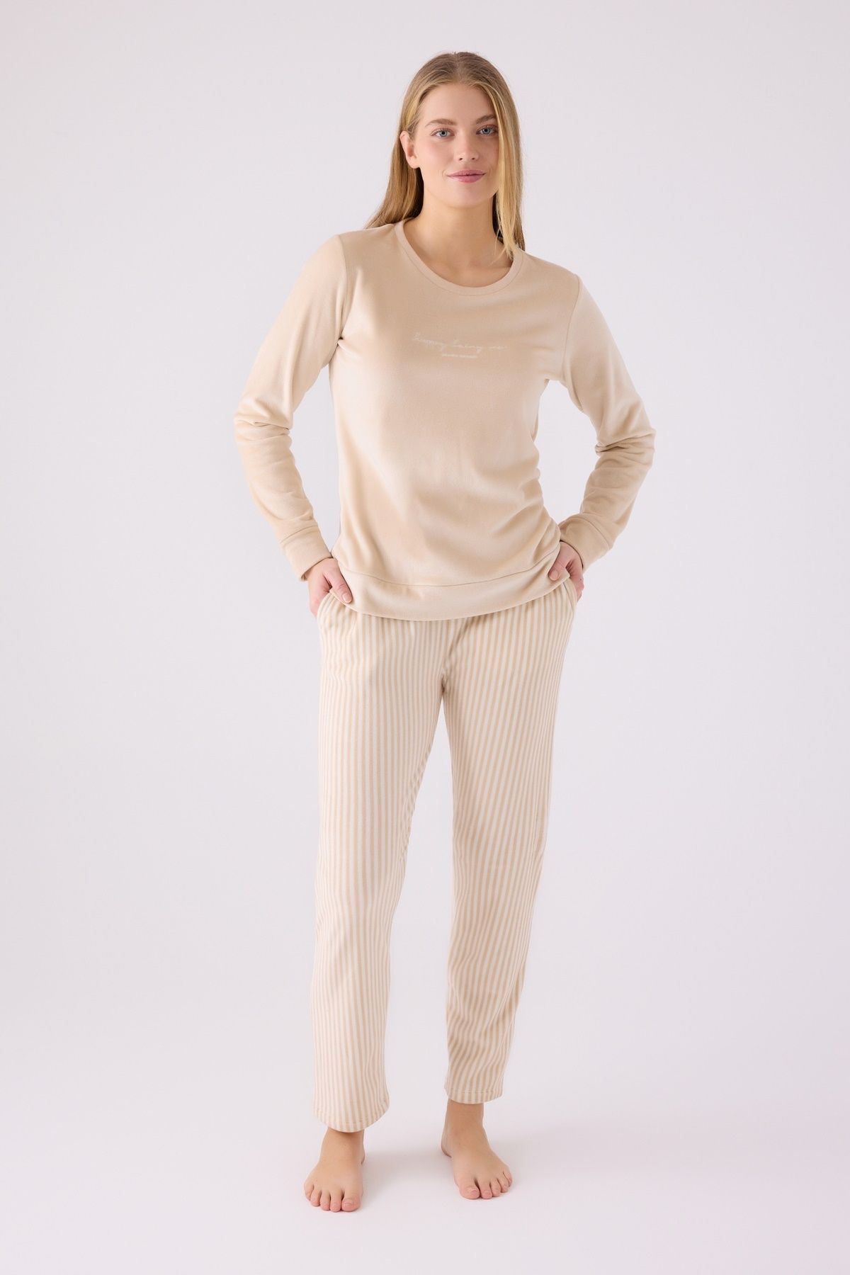 Pierre Cardin İkili Pijama Takım - Polar - 2Li Takım