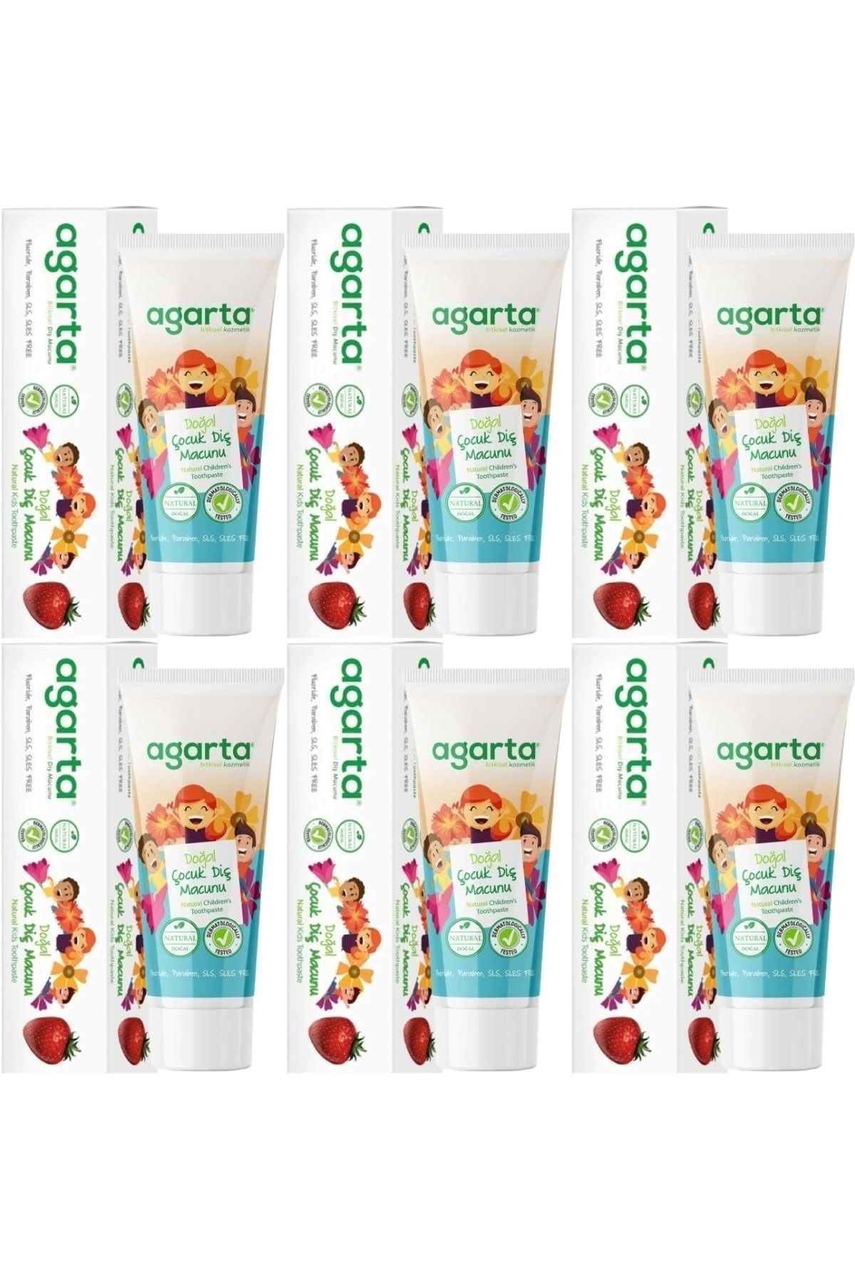 Agarta Doğal Diş Macunu 75ml Çocuk (6 LI SET)