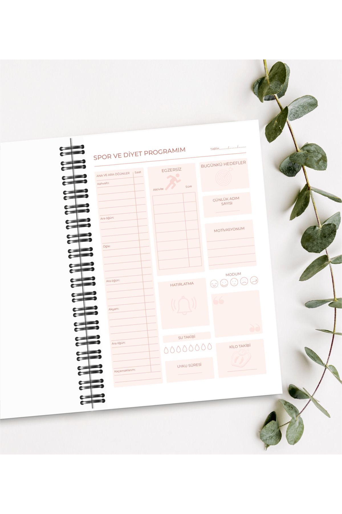 BULUT DİJİTAL-Diet and Exercise Program Tracking Notebook & Diet Notebook 3