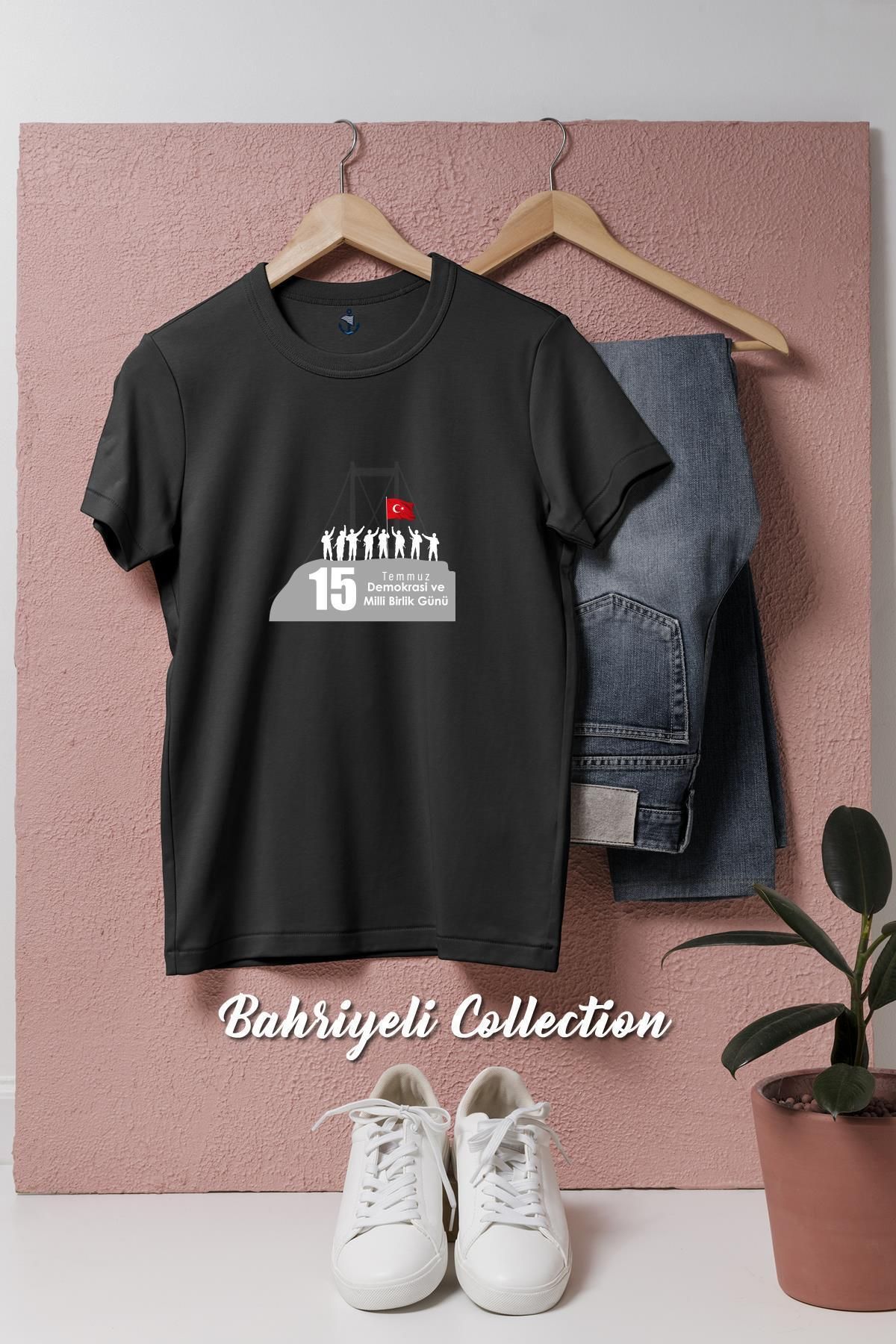 bahriyeli.jpeg Oversize 15 Temmuz Demokrasi Ve Milli Birlik Günü Tasarımlı Unisex T-Shirt