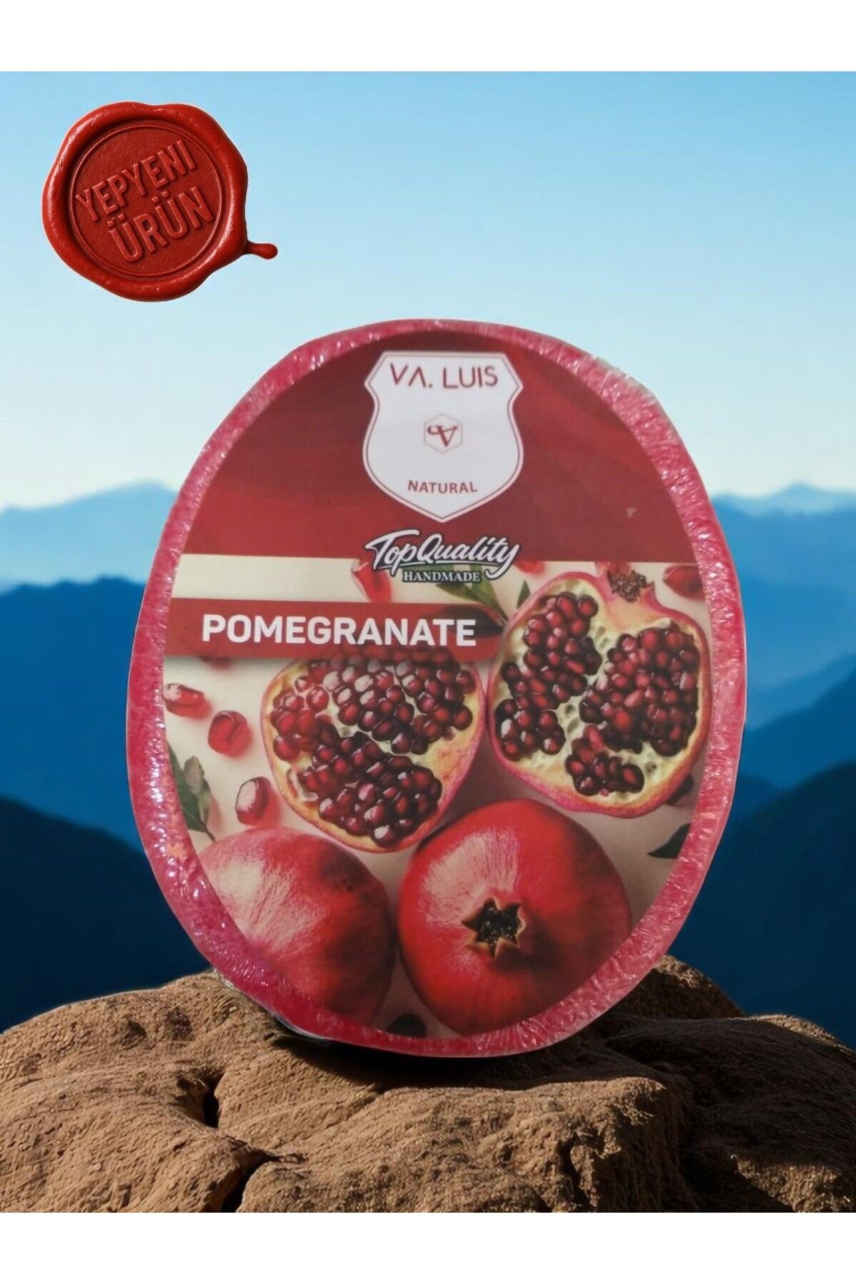 Va.Luis-Handmade Pomegranate Extract Sponge Soap - Moisturizing Purifying 130 Grams 4