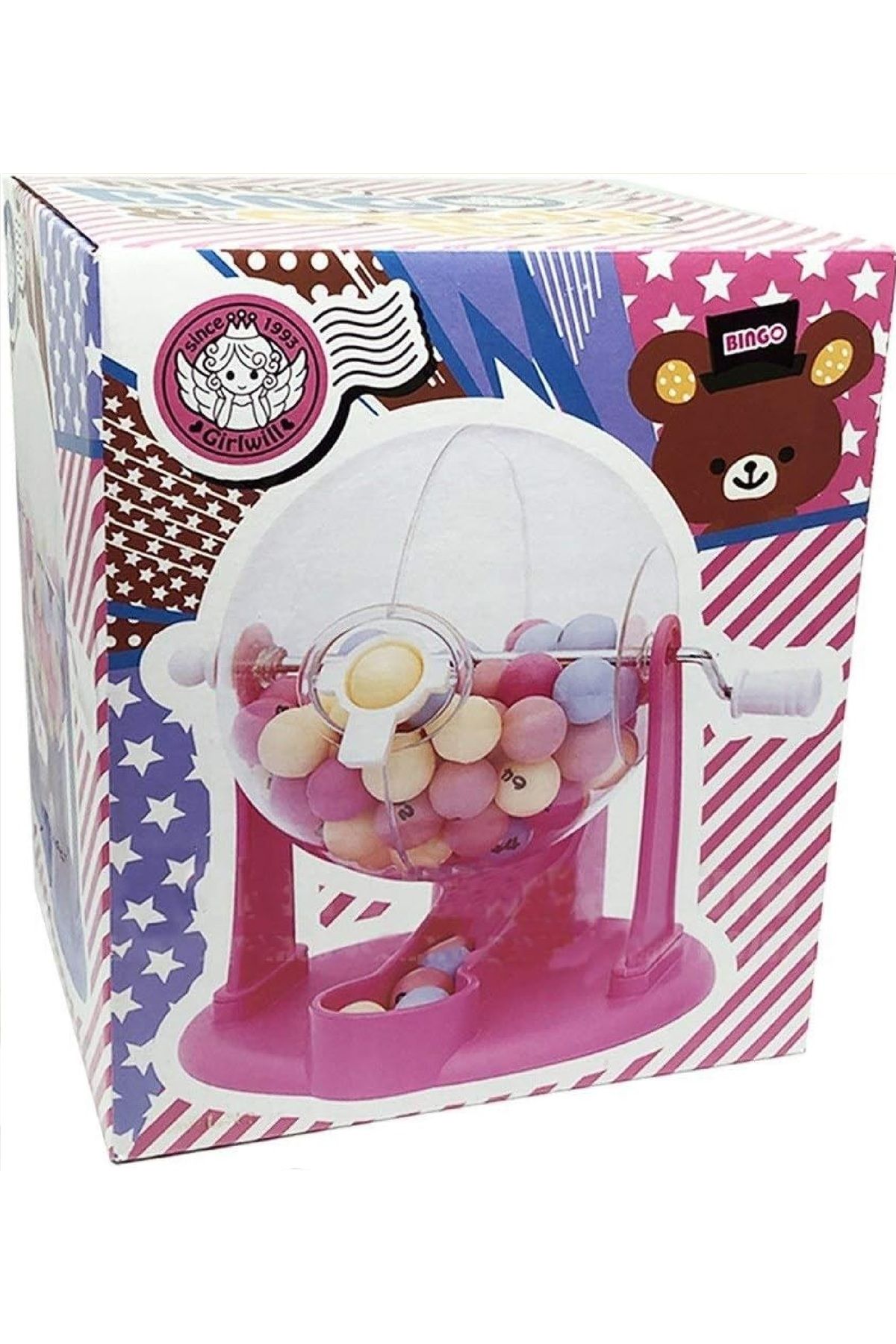 Other-Bingo set of 64 balls and a candy box machine, 12 x 12 x 16 cm 2