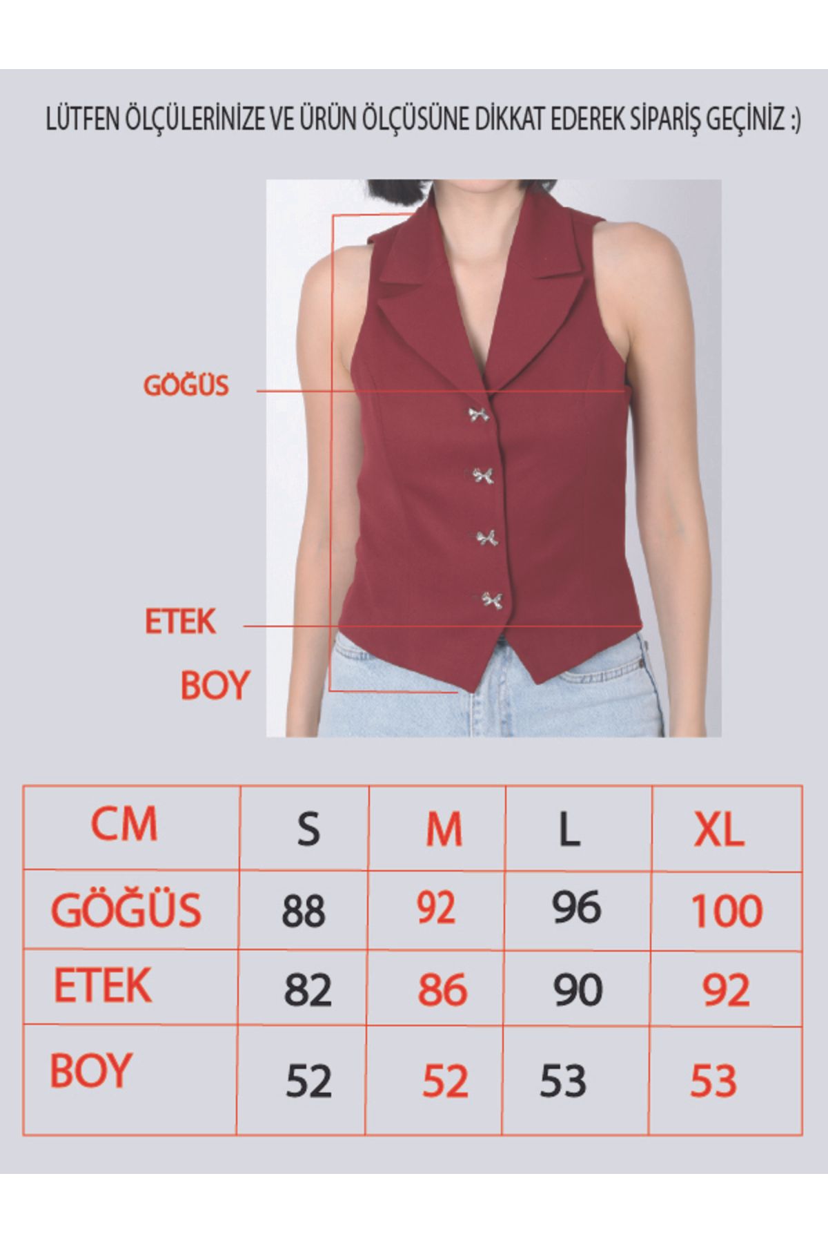 DEQ FASHION-Women's White Bow Buttoned Blazer Vest 3