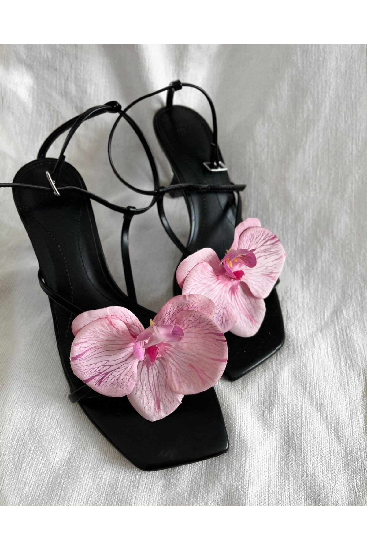 FloresDeCarnaval bloom/ pembe çıtçıtlı orkide ayakkabı aksesuarı/tokası