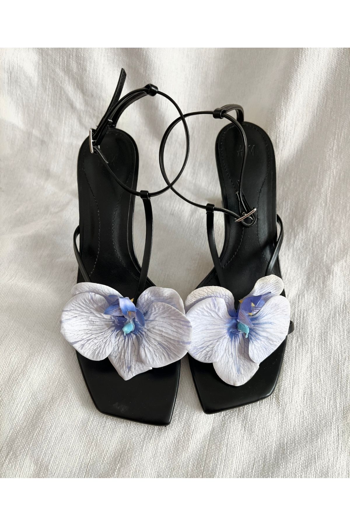 FloresDeCarnaval Miusa/ lila klipsli orkide ayakkabı aksesuarı/tokası